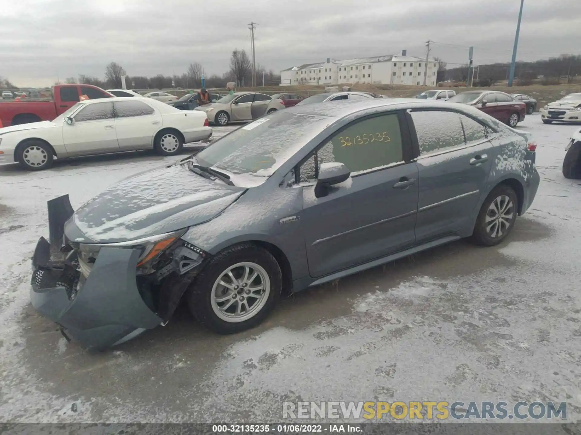 2 Photograph of a damaged car JTDEAMDE6MJ003646 TOYOTA COROLLA 2021