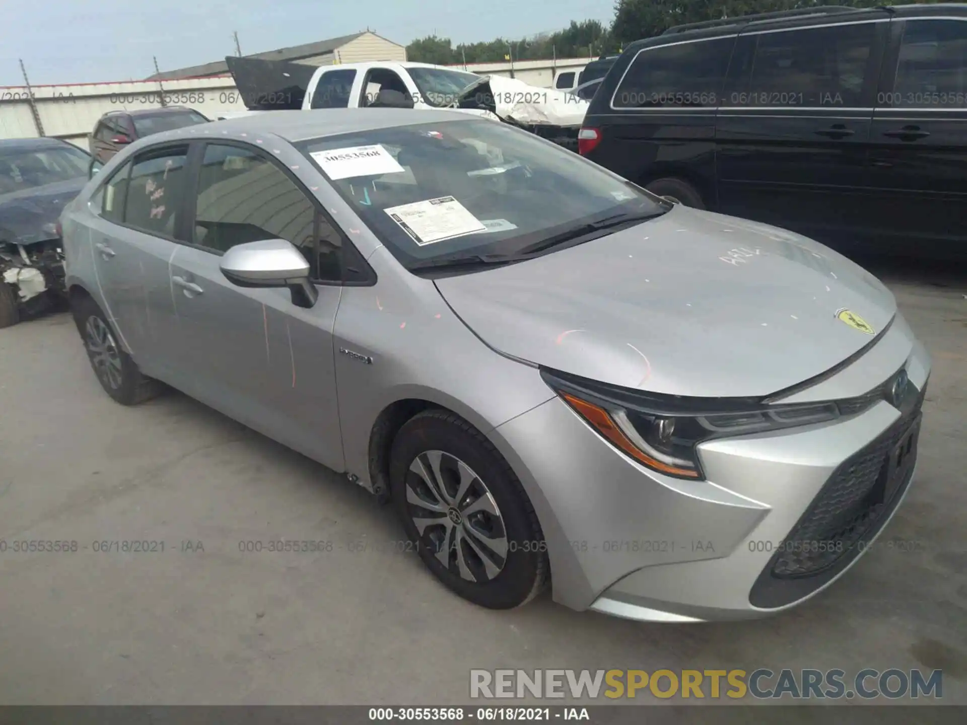 1 Photograph of a damaged car JTDEAMDE6MJ004408 TOYOTA COROLLA 2021