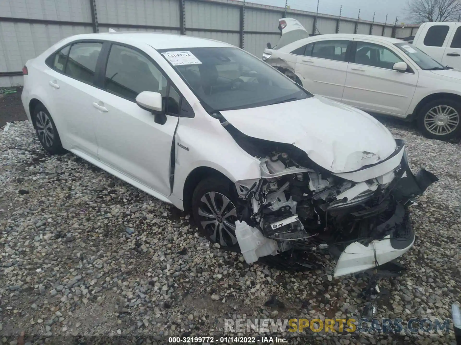 1 Photograph of a damaged car JTDEAMDE6MJ004442 TOYOTA COROLLA 2021