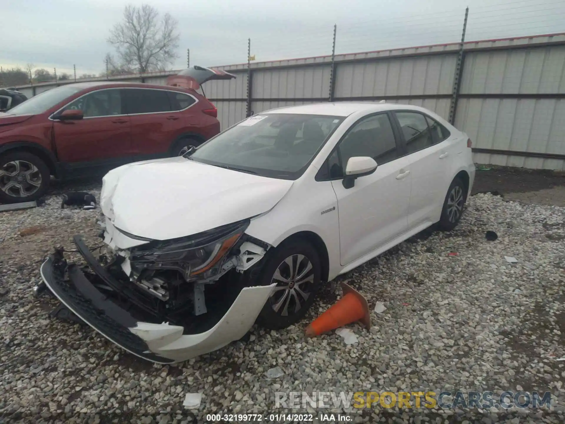 2 Photograph of a damaged car JTDEAMDE6MJ004442 TOYOTA COROLLA 2021