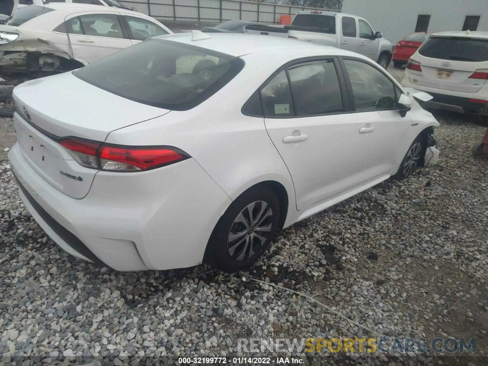 4 Photograph of a damaged car JTDEAMDE6MJ004442 TOYOTA COROLLA 2021