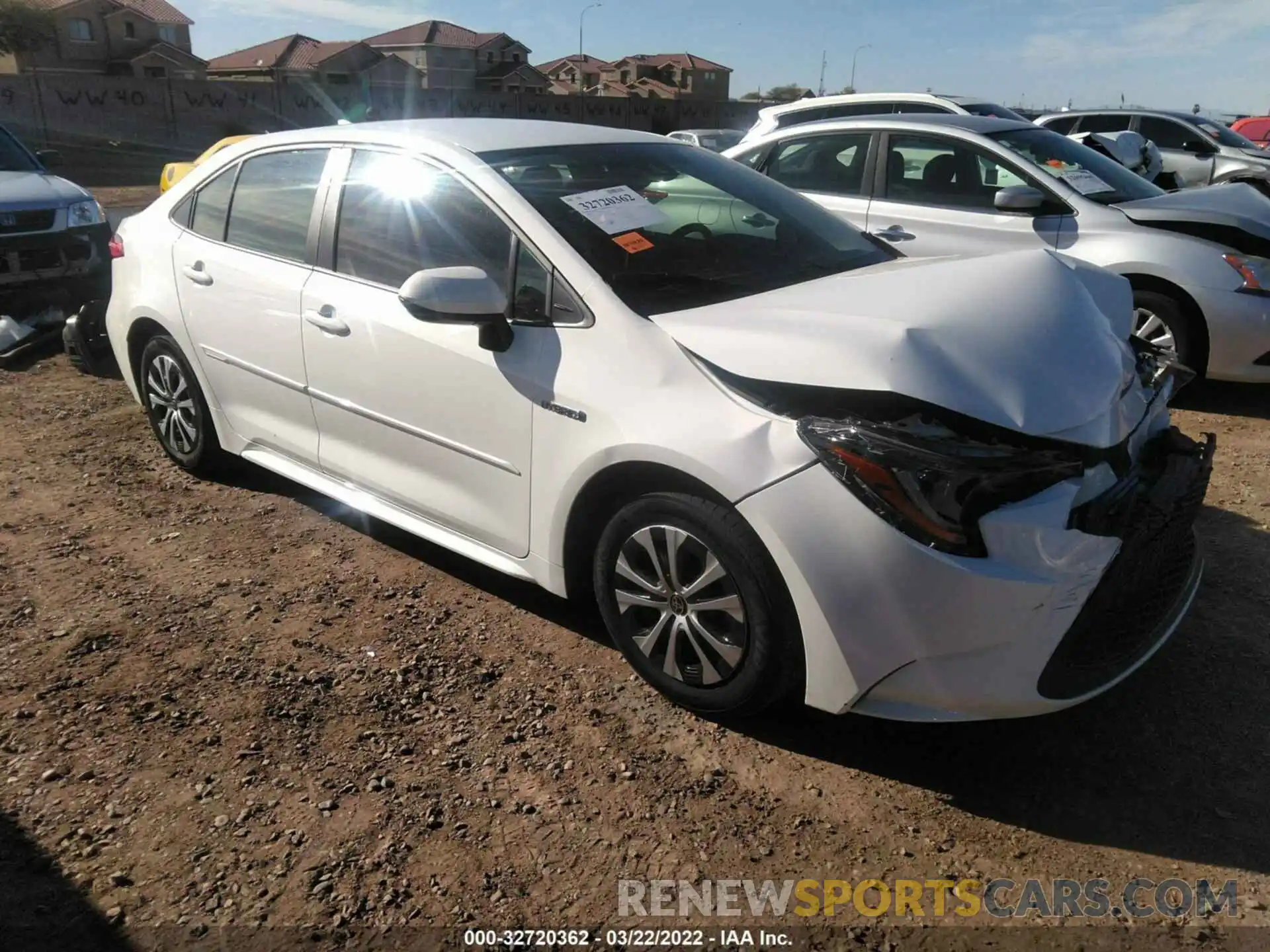 1 Photograph of a damaged car JTDEAMDE6MJ004909 TOYOTA COROLLA 2021