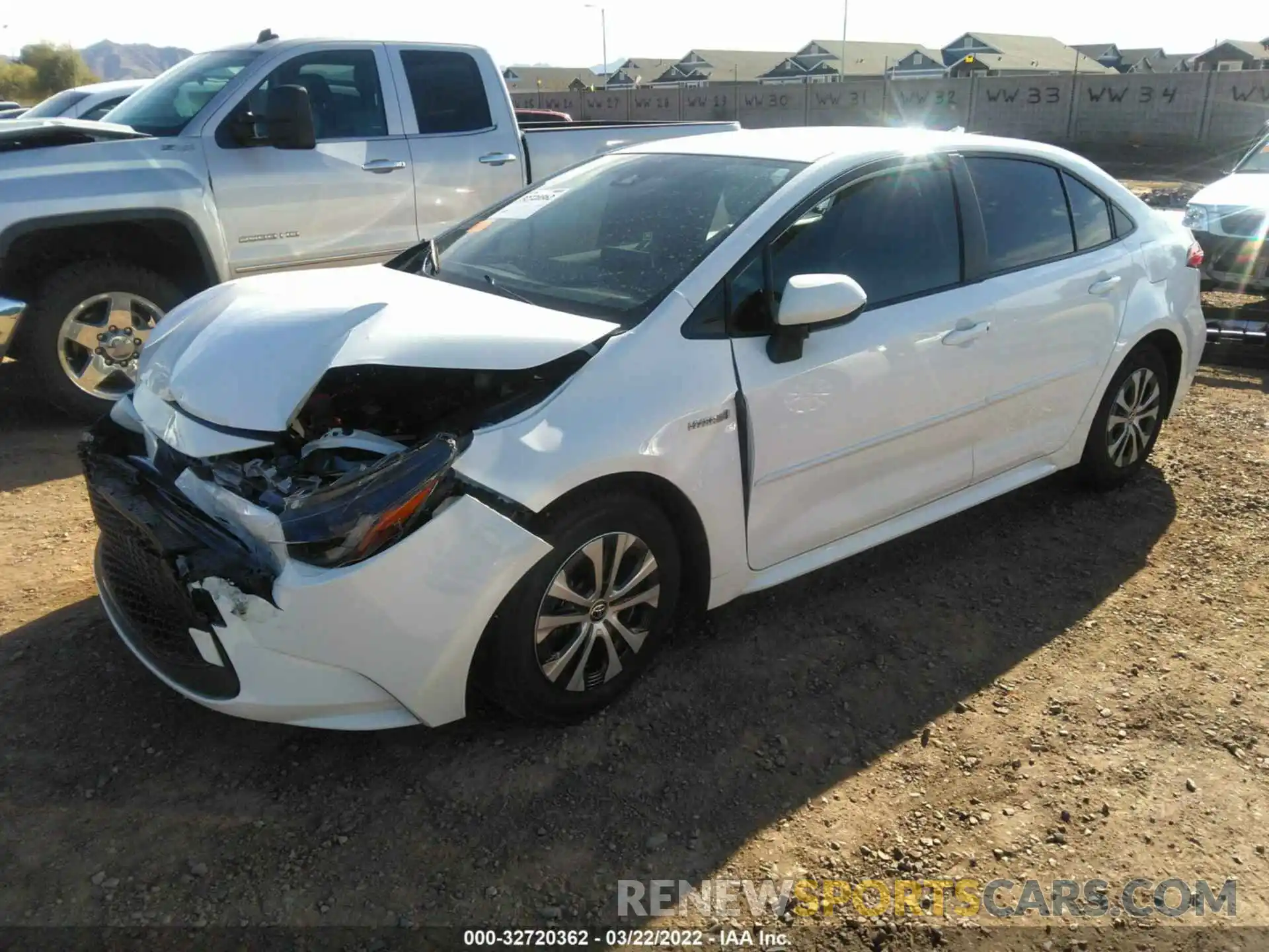 4 Photograph of a damaged car JTDEAMDE6MJ004909 TOYOTA COROLLA 2021