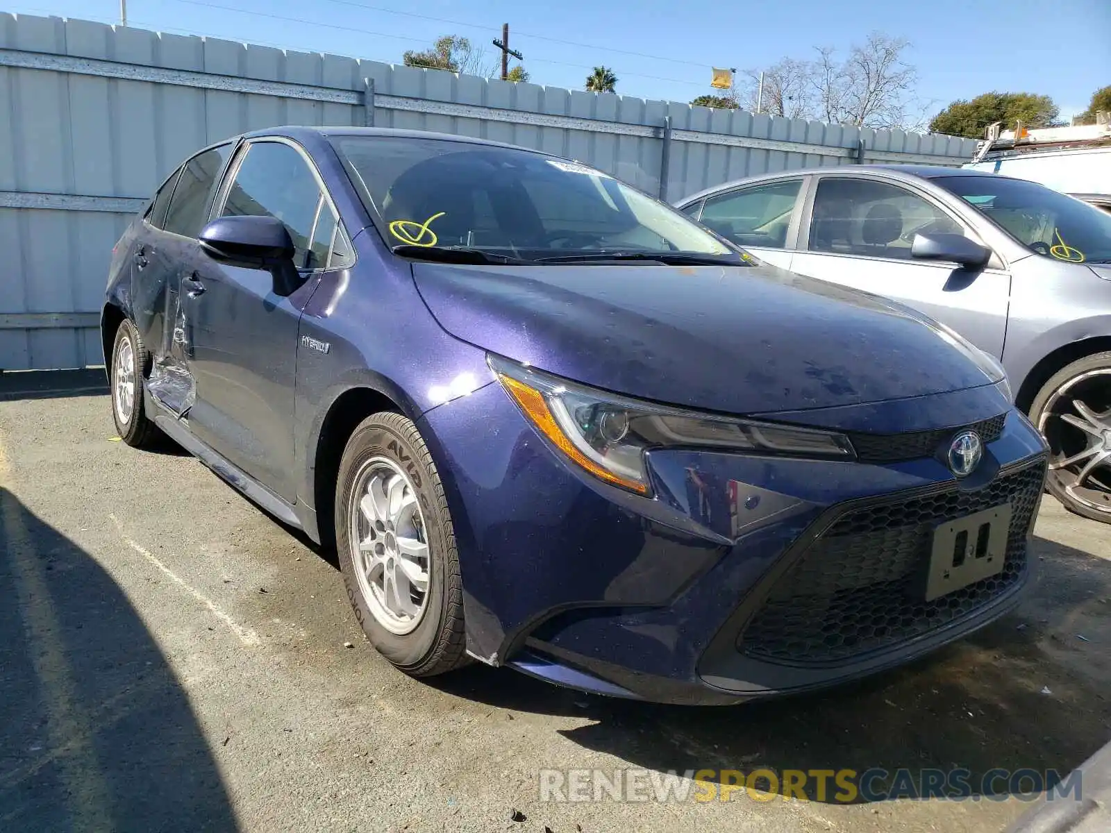 1 Photograph of a damaged car JTDEAMDE6MJ005087 TOYOTA COROLLA 2021