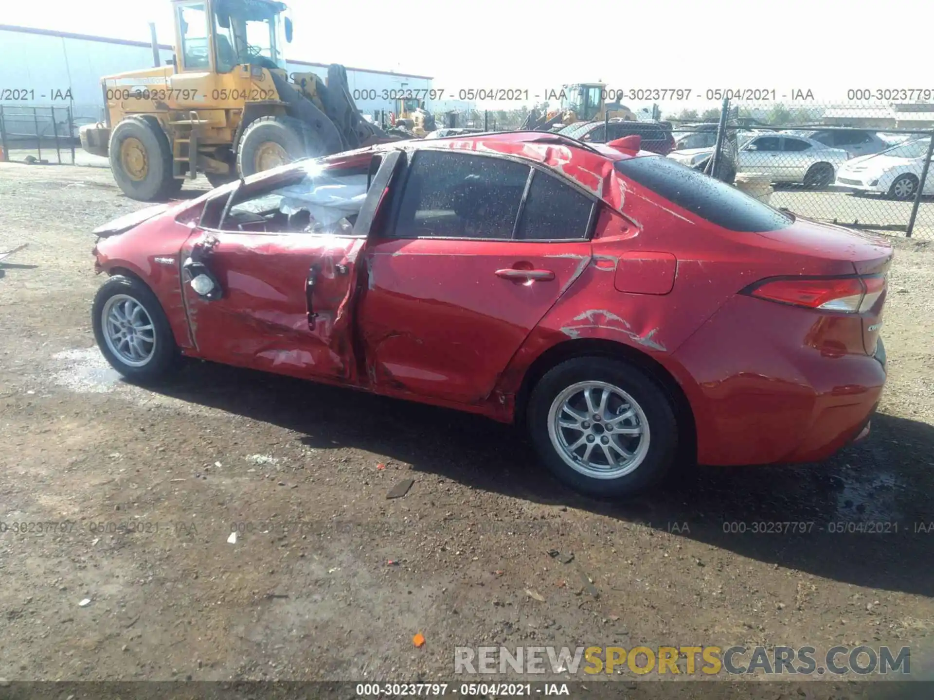 3 Photograph of a damaged car JTDEAMDE6MJ005168 TOYOTA COROLLA 2021