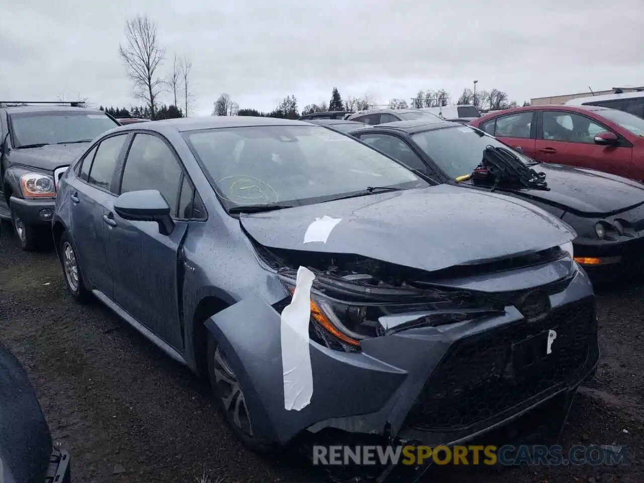 1 Photograph of a damaged car JTDEAMDE6MJ006076 TOYOTA COROLLA 2021