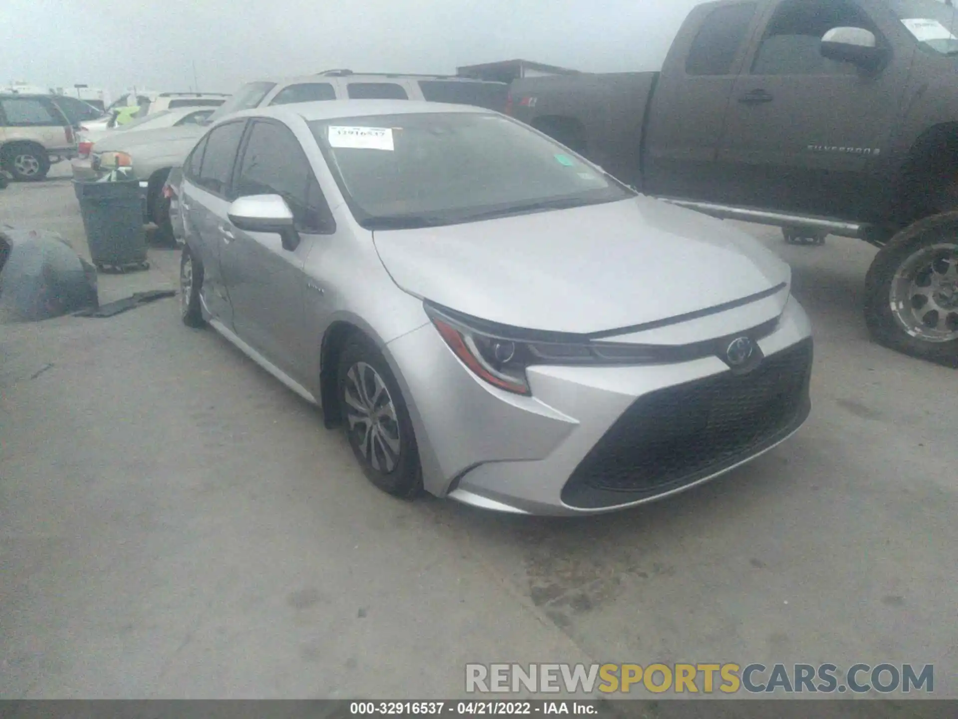 1 Photograph of a damaged car JTDEAMDE6MJ006448 TOYOTA COROLLA 2021