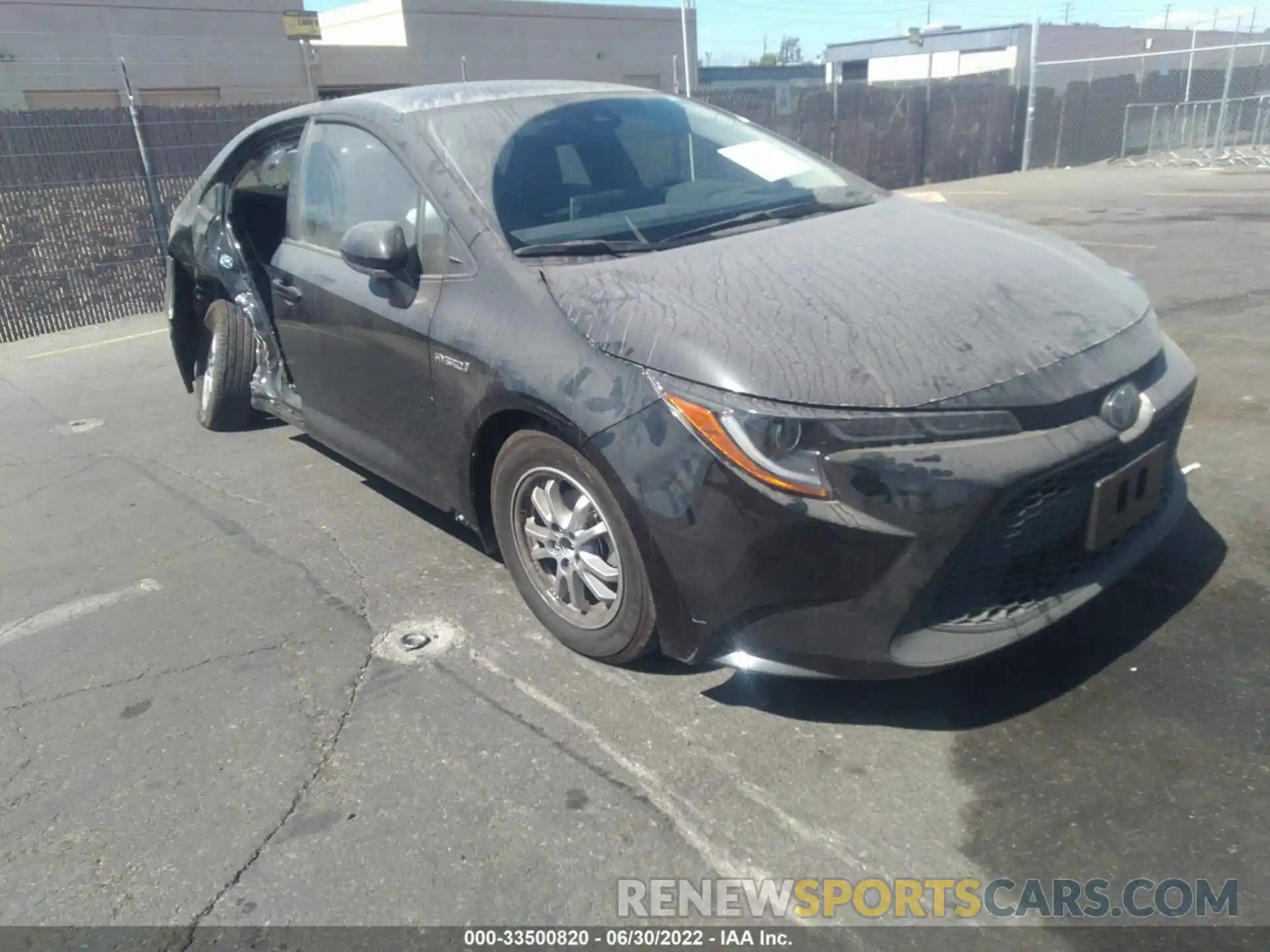 1 Photograph of a damaged car JTDEAMDE6MJ006918 TOYOTA COROLLA 2021