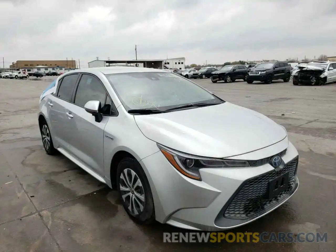 1 Photograph of a damaged car JTDEAMDE6MJ007275 TOYOTA COROLLA 2021