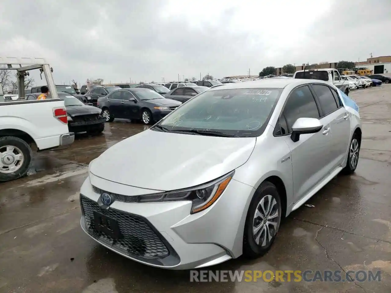 2 Photograph of a damaged car JTDEAMDE6MJ007275 TOYOTA COROLLA 2021