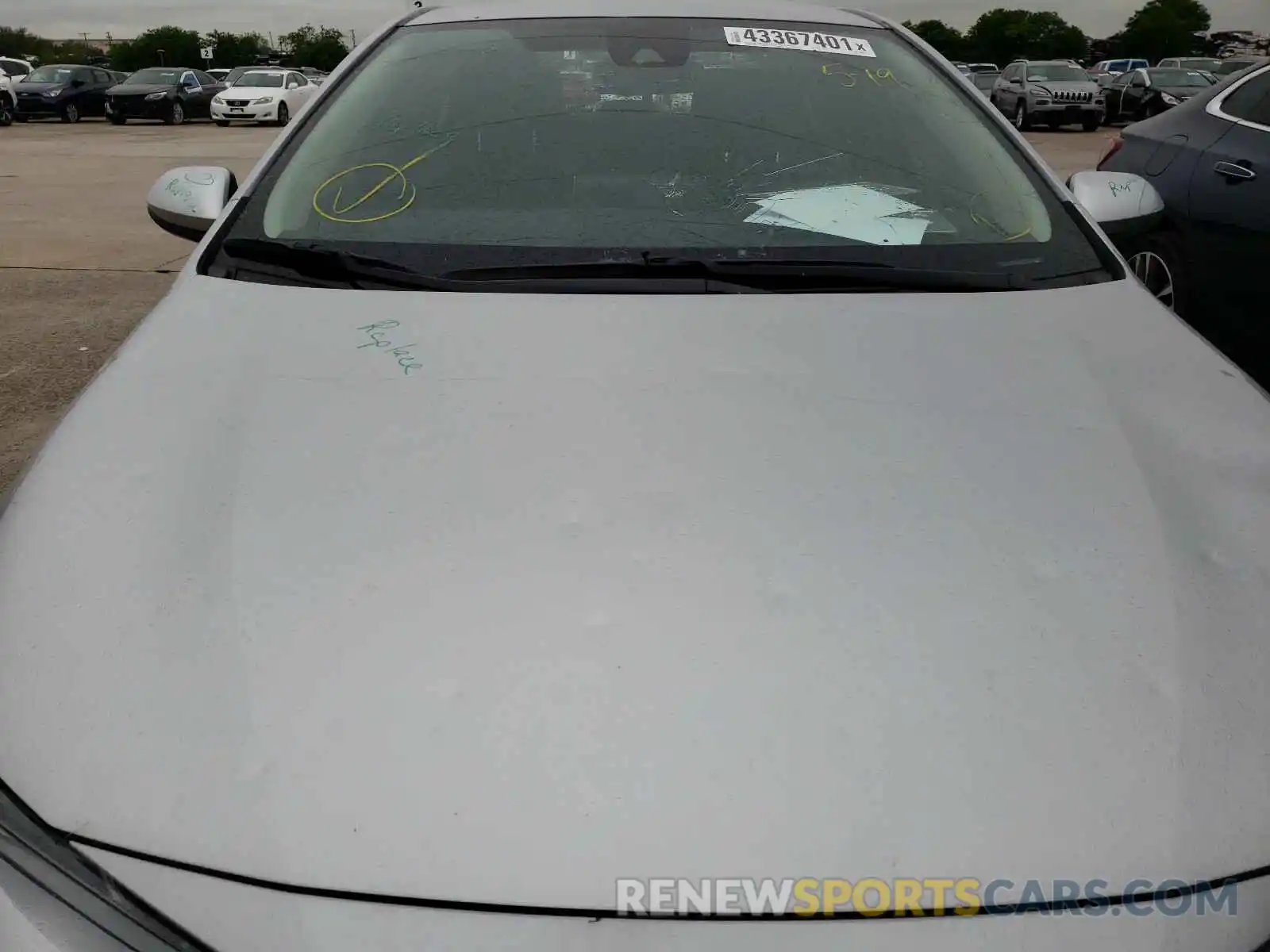 9 Photograph of a damaged car JTDEAMDE6MJ007275 TOYOTA COROLLA 2021