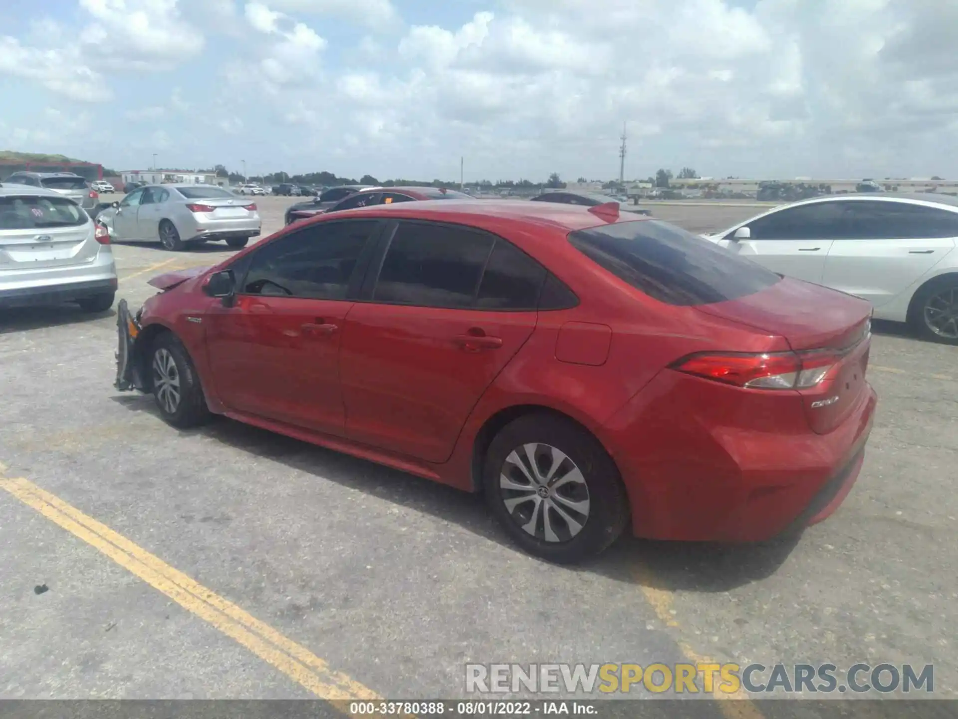 3 Photograph of a damaged car JTDEAMDE6MJ007888 TOYOTA COROLLA 2021