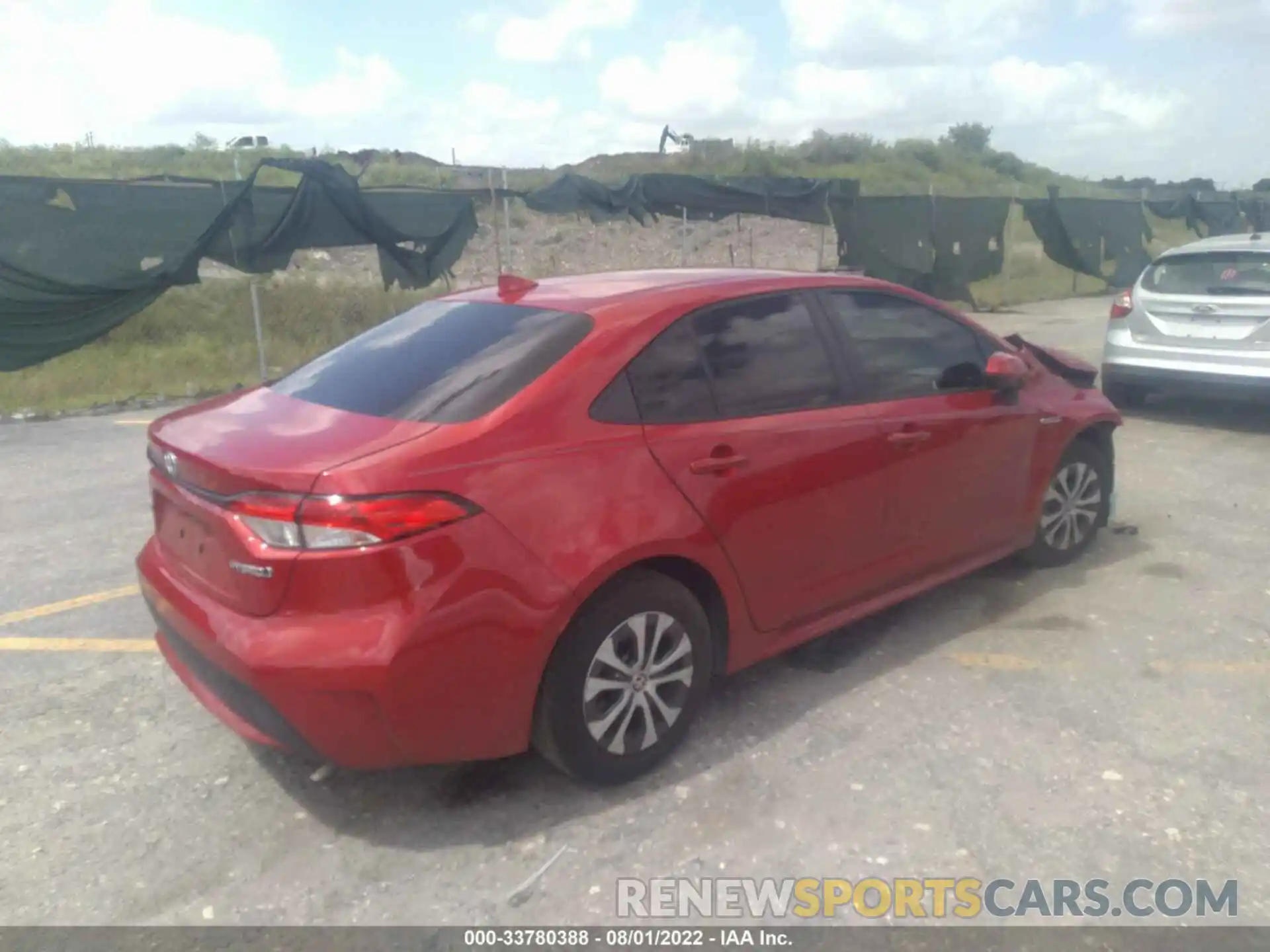 4 Photograph of a damaged car JTDEAMDE6MJ007888 TOYOTA COROLLA 2021