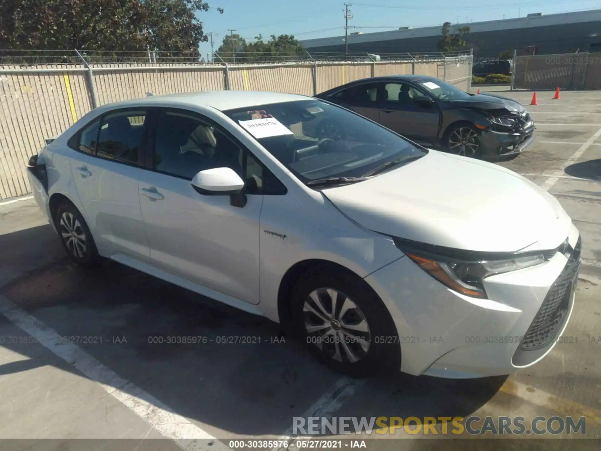 1 Photograph of a damaged car JTDEAMDE6MJ008362 TOYOTA COROLLA 2021