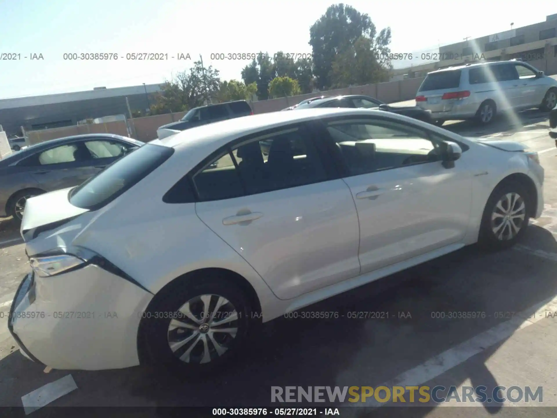 4 Photograph of a damaged car JTDEAMDE6MJ008362 TOYOTA COROLLA 2021