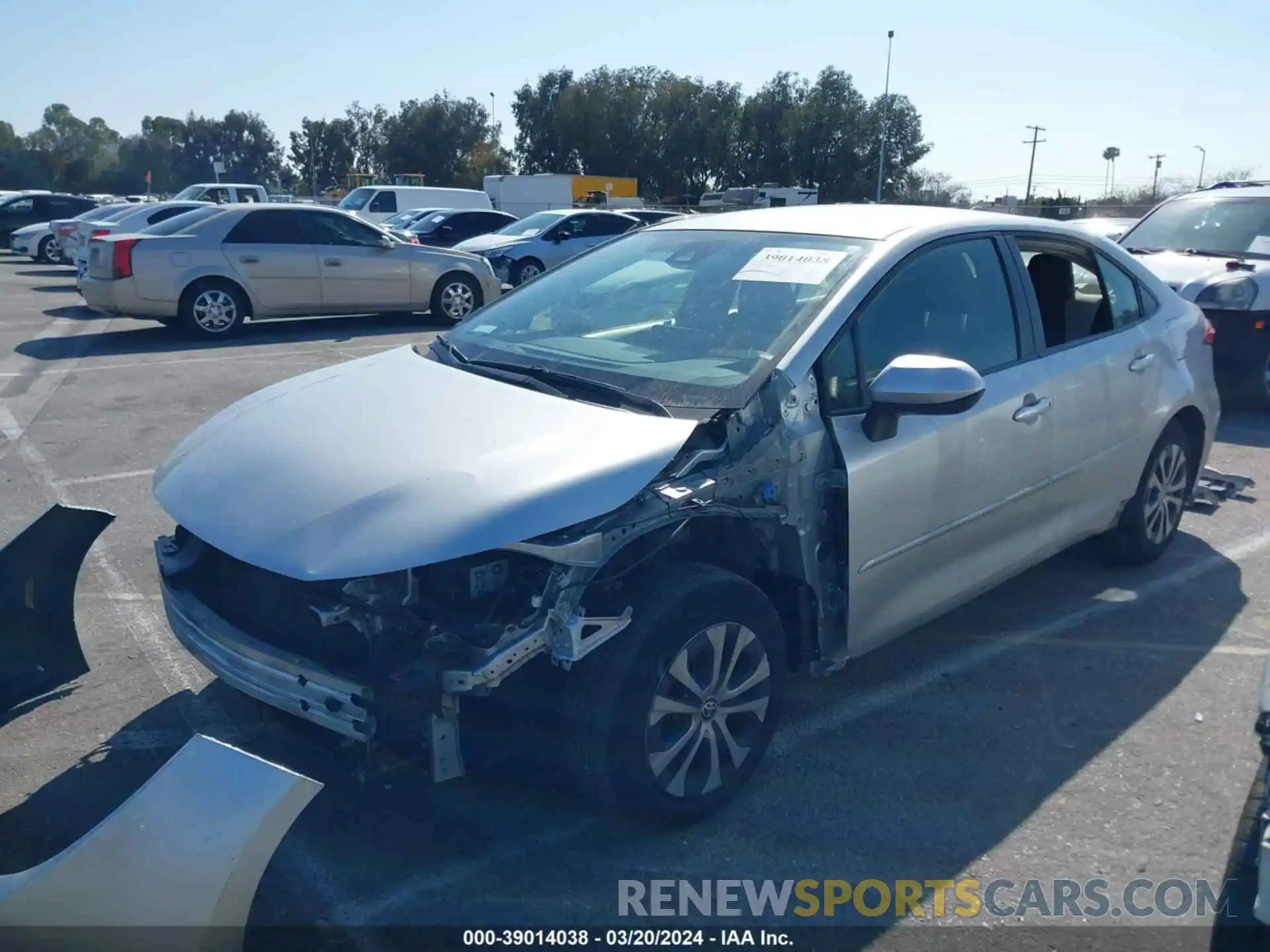 15 Photograph of a damaged car JTDEAMDE6MJ008636 TOYOTA COROLLA 2021