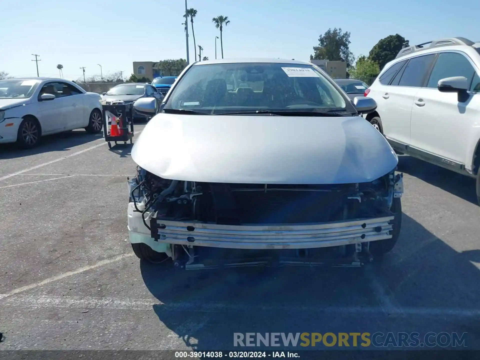 6 Photograph of a damaged car JTDEAMDE6MJ008636 TOYOTA COROLLA 2021