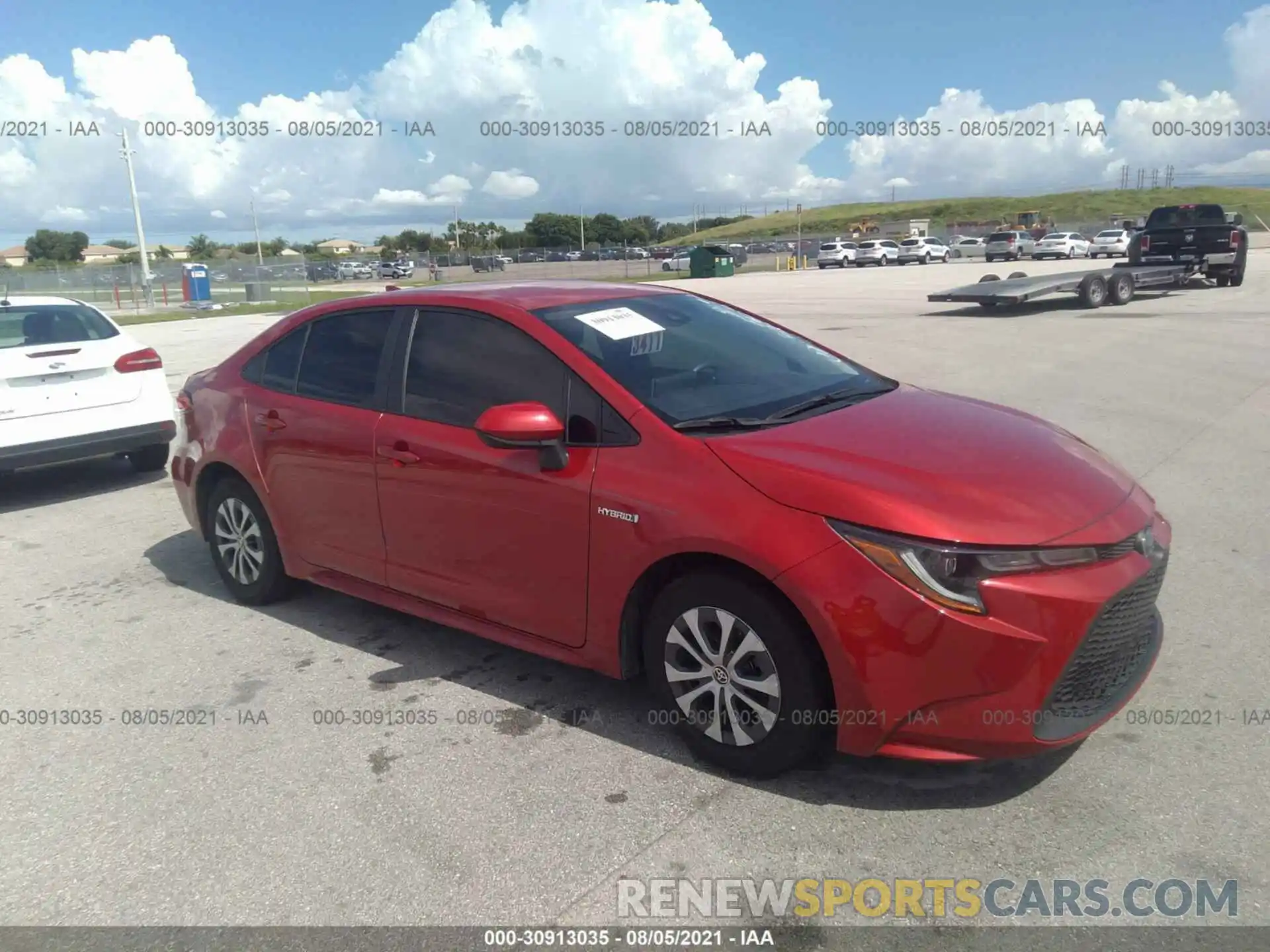 1 Photograph of a damaged car JTDEAMDE6MJ009172 TOYOTA COROLLA 2021