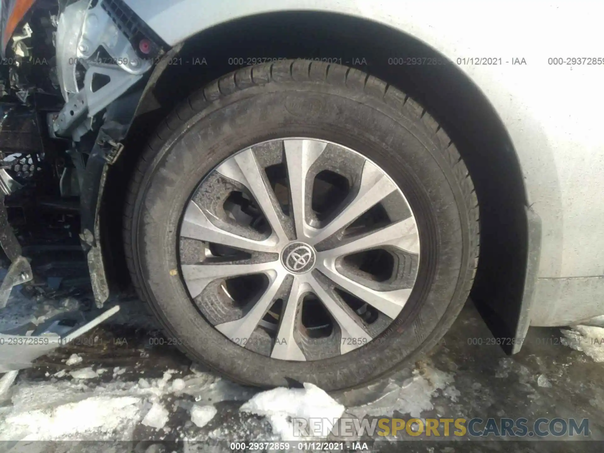 12 Photograph of a damaged car JTDEAMDE6MJ009592 TOYOTA COROLLA 2021