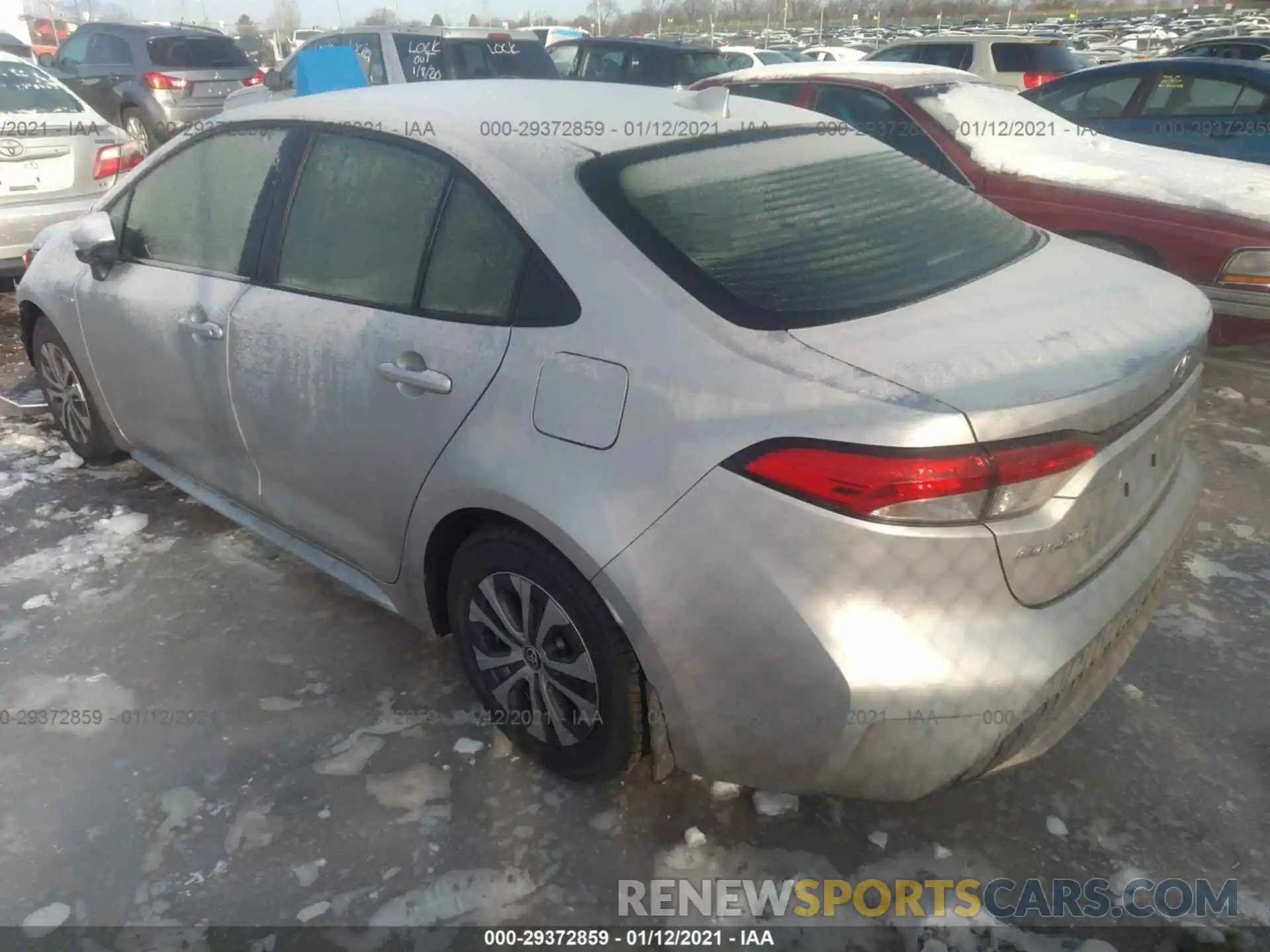 3 Photograph of a damaged car JTDEAMDE6MJ009592 TOYOTA COROLLA 2021