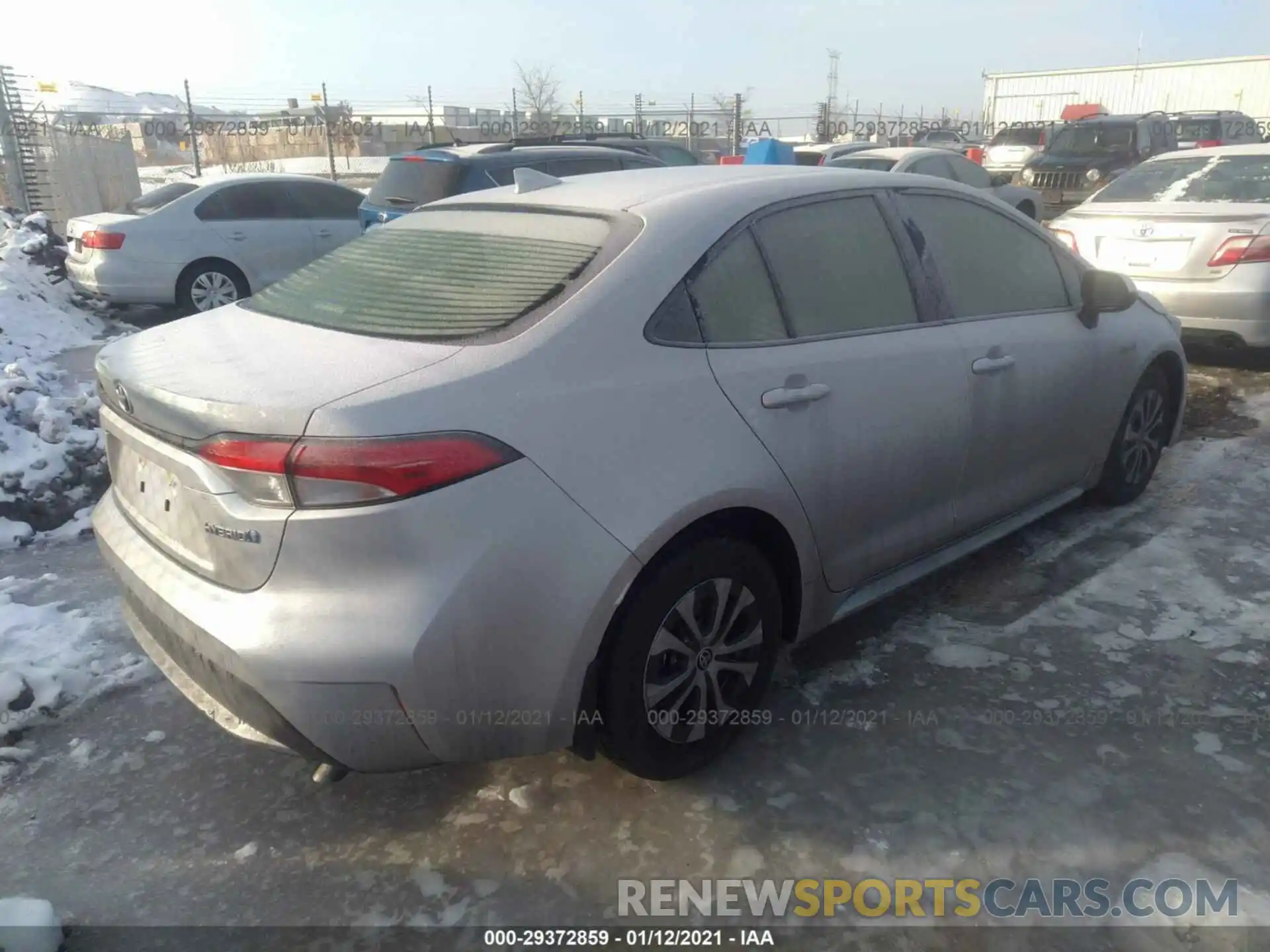 4 Photograph of a damaged car JTDEAMDE6MJ009592 TOYOTA COROLLA 2021