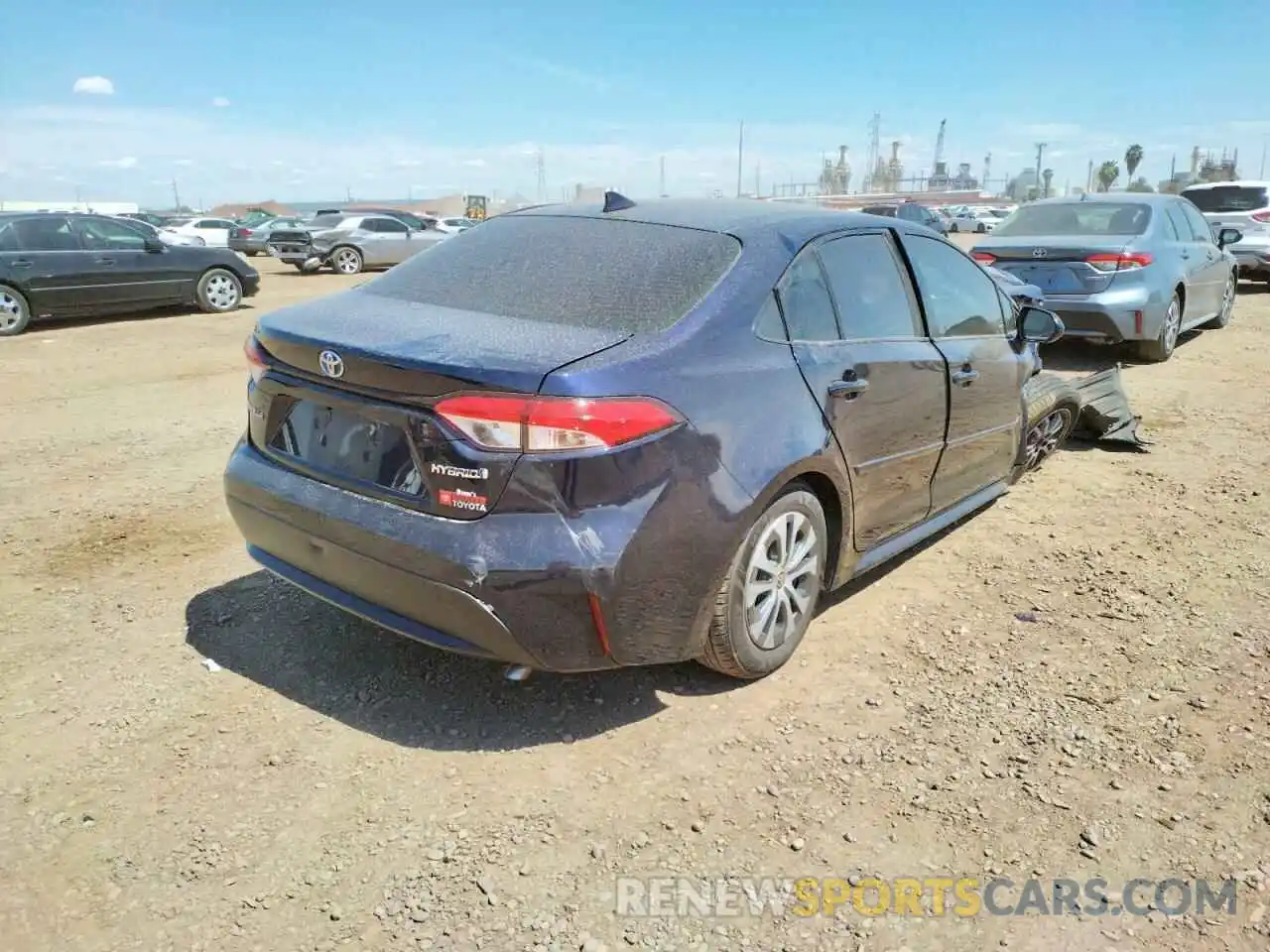 4 Photograph of a damaged car JTDEAMDE6MJ010192 TOYOTA COROLLA 2021