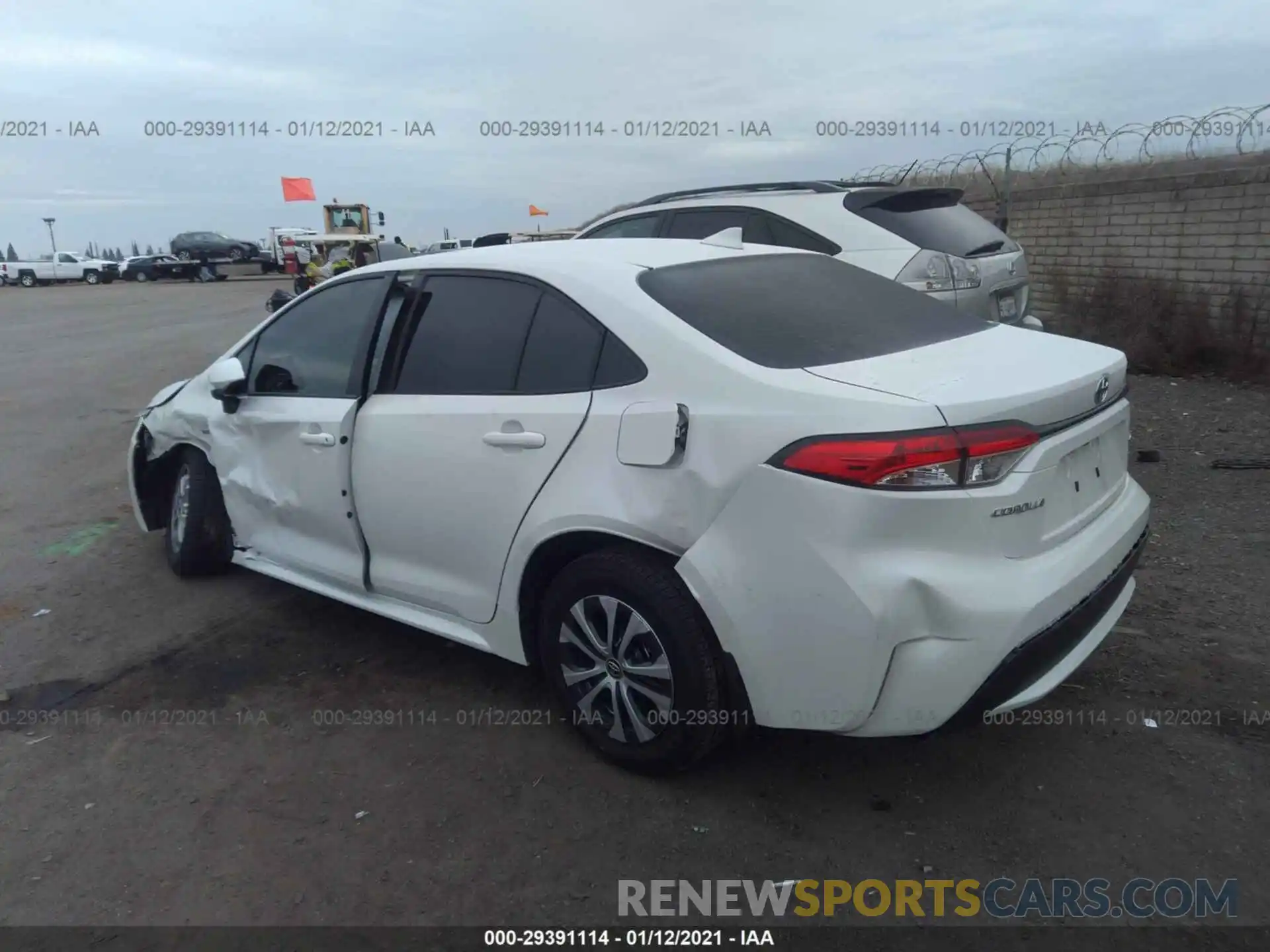 3 Photograph of a damaged car JTDEAMDE6MJ011004 TOYOTA COROLLA 2021