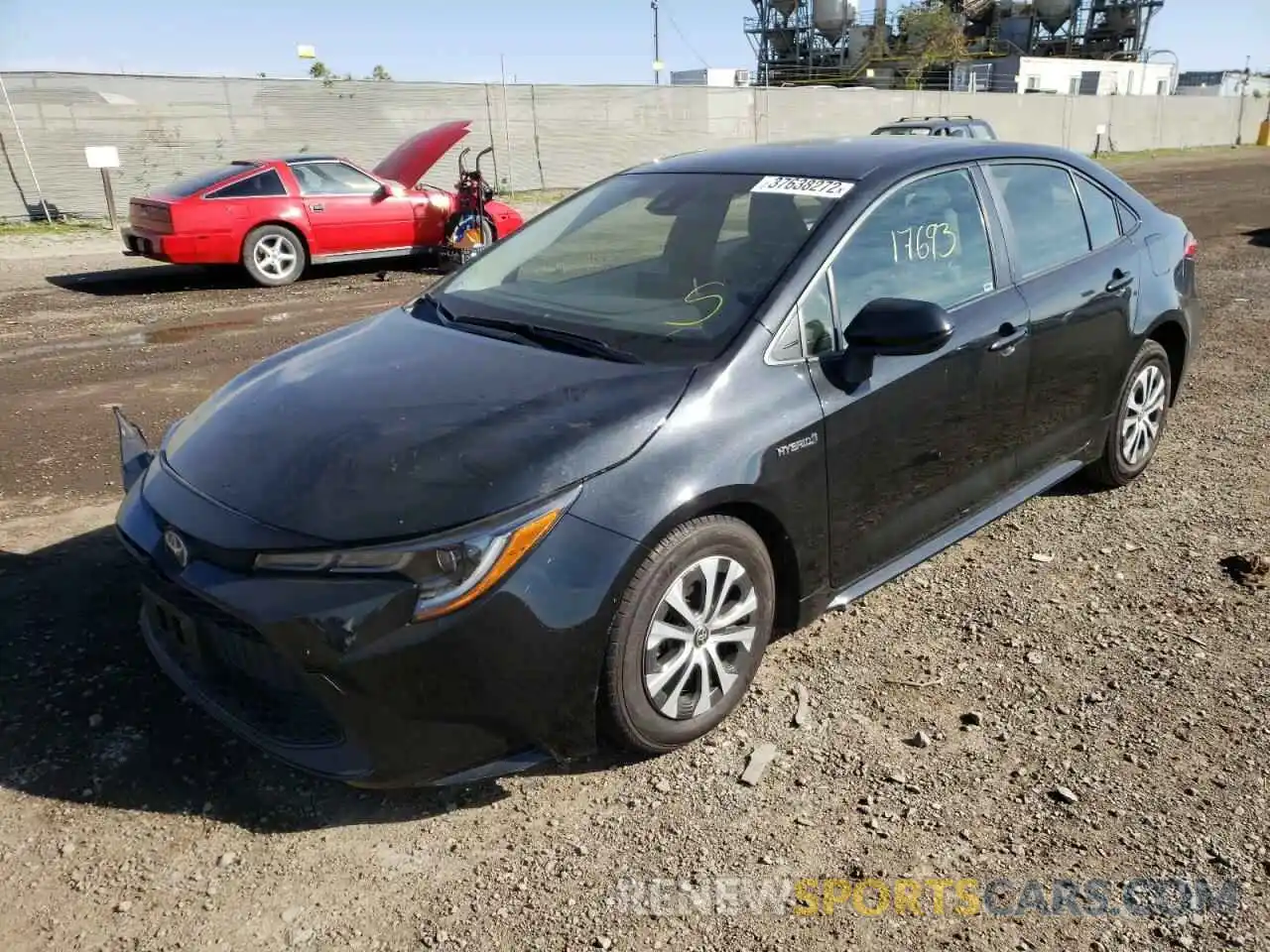 2 Photograph of a damaged car JTDEAMDE6MJ011147 TOYOTA COROLLA 2021