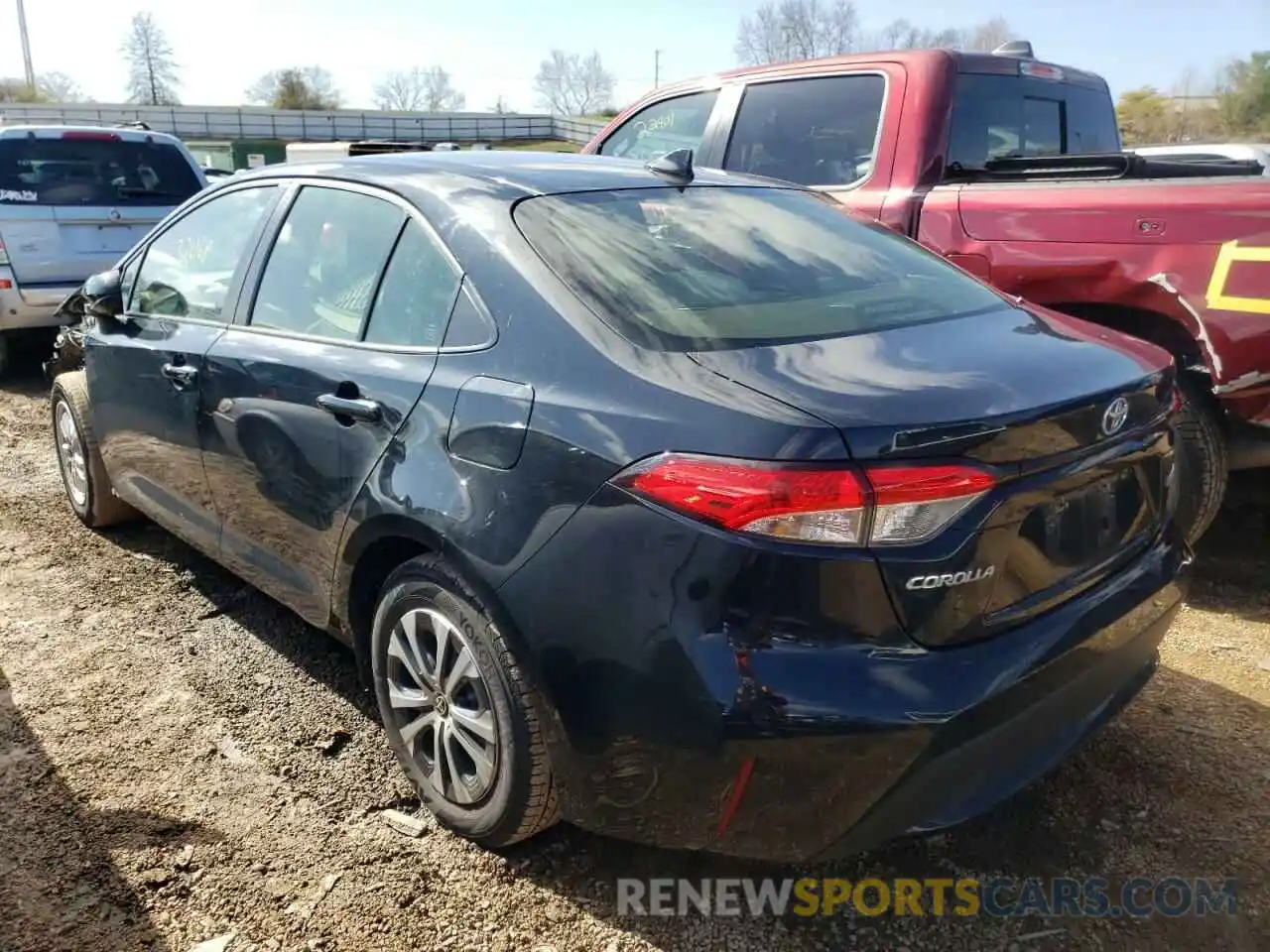 3 Photograph of a damaged car JTDEAMDE6MJ011486 TOYOTA COROLLA 2021