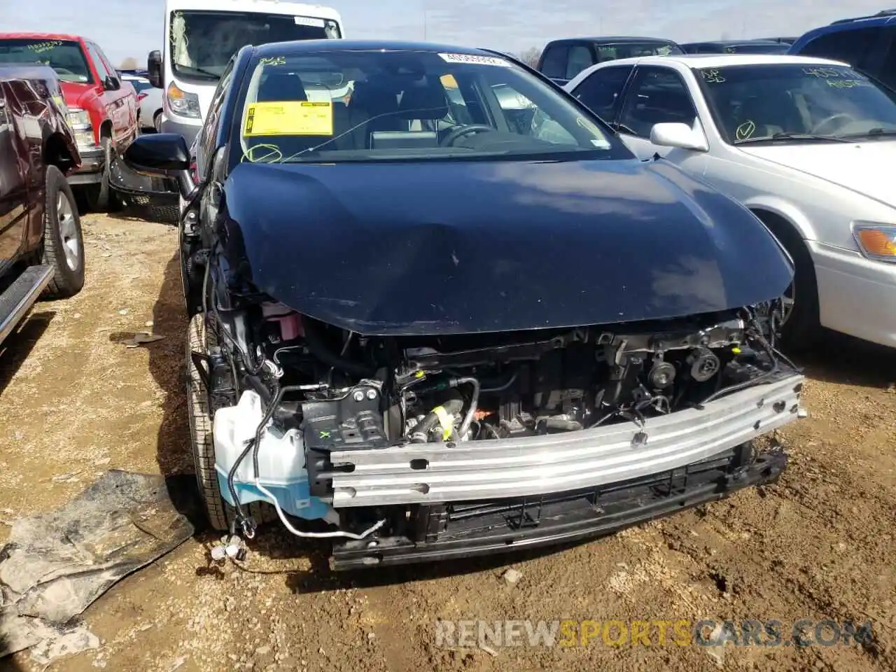 9 Photograph of a damaged car JTDEAMDE6MJ011486 TOYOTA COROLLA 2021