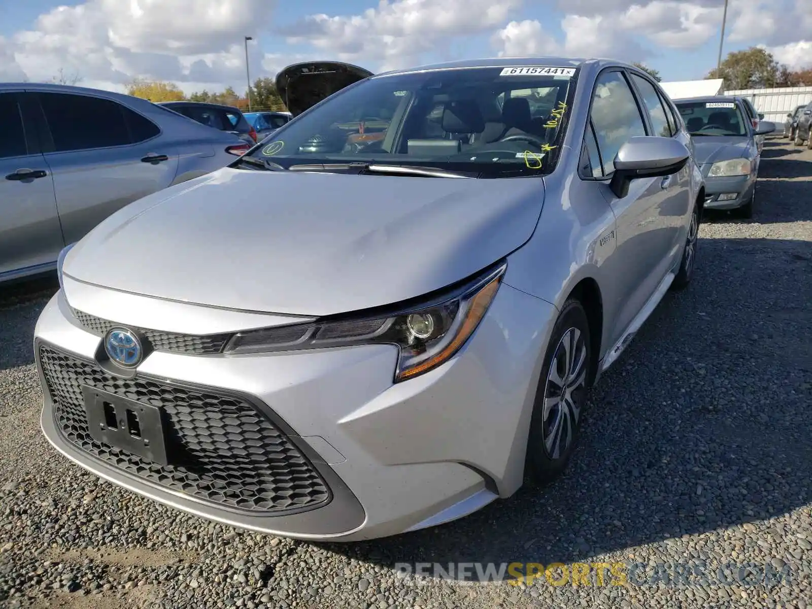 2 Photograph of a damaged car JTDEAMDE6MJ014226 TOYOTA COROLLA 2021