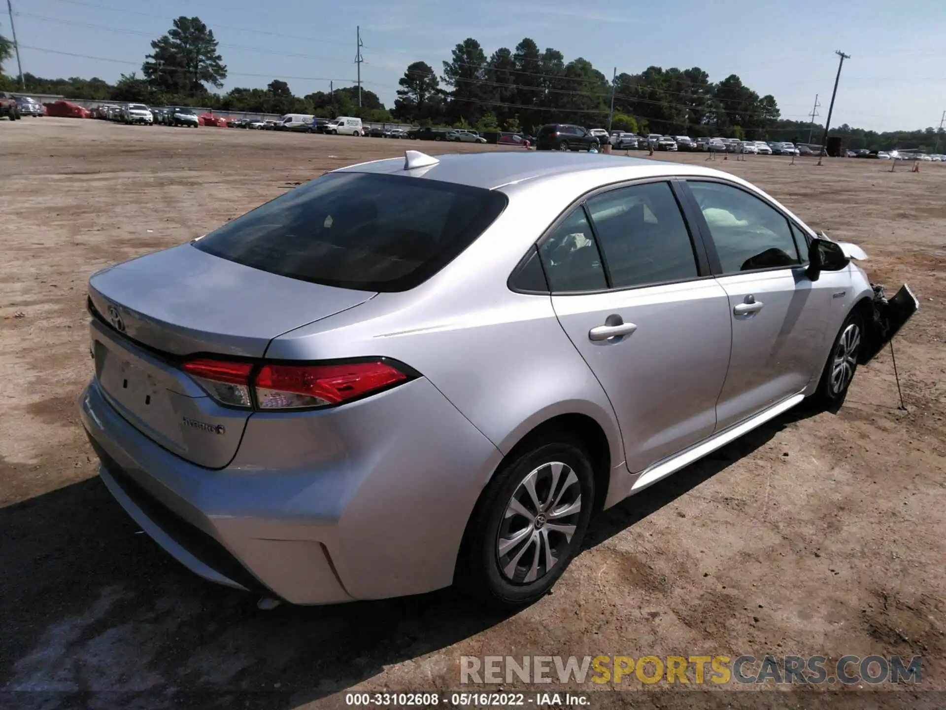 4 Photograph of a damaged car JTDEAMDE6MJ016865 TOYOTA COROLLA 2021