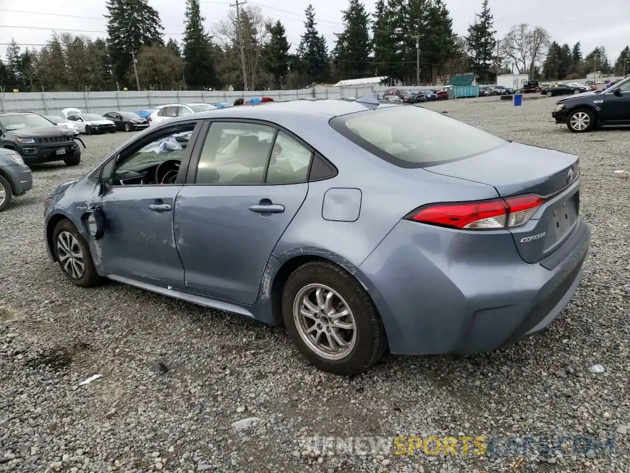 2 Photograph of a damaged car JTDEAMDE6MJ017031 TOYOTA COROLLA 2021