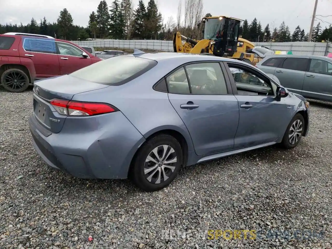 3 Photograph of a damaged car JTDEAMDE6MJ017031 TOYOTA COROLLA 2021