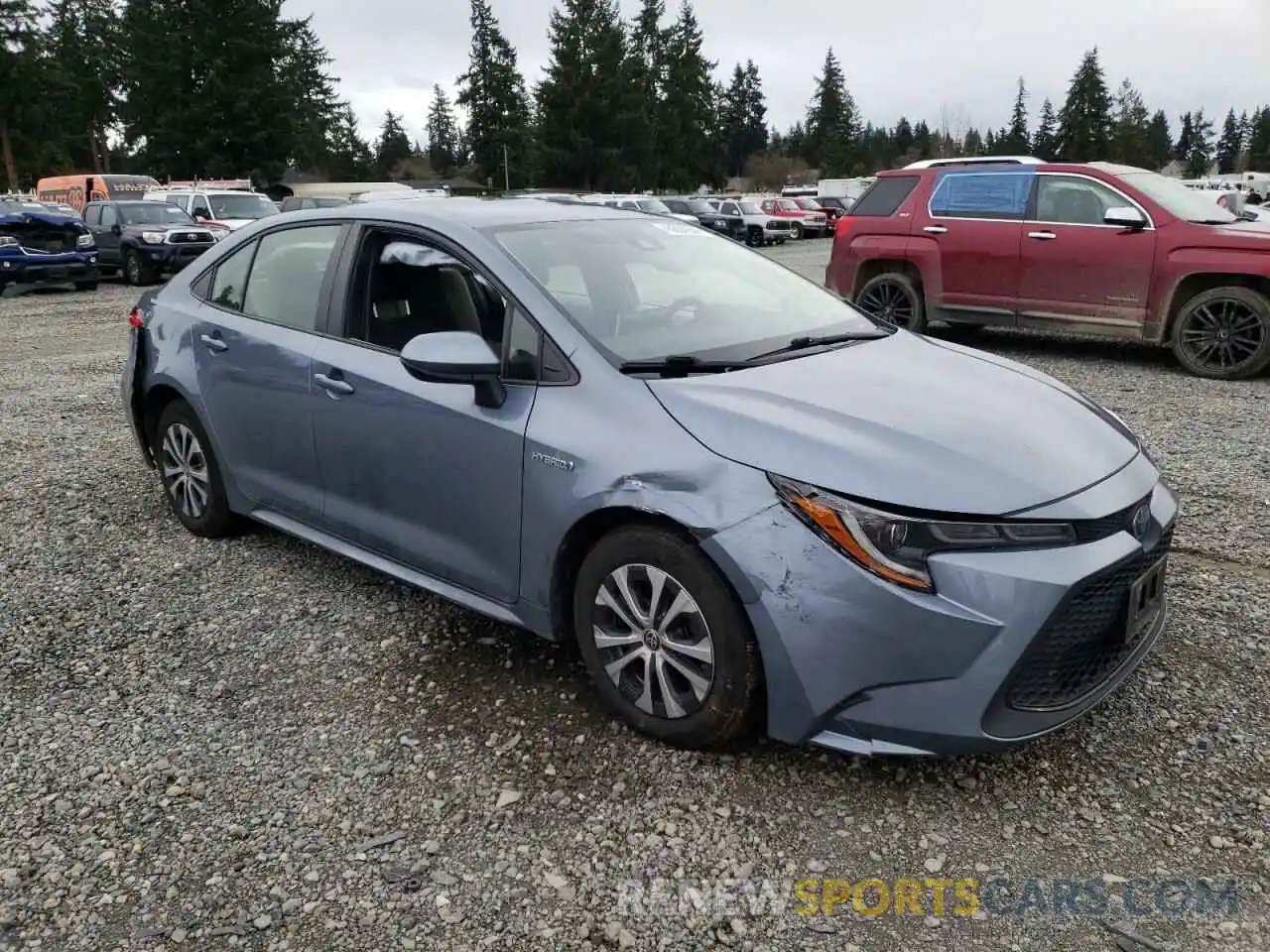 4 Photograph of a damaged car JTDEAMDE6MJ017031 TOYOTA COROLLA 2021