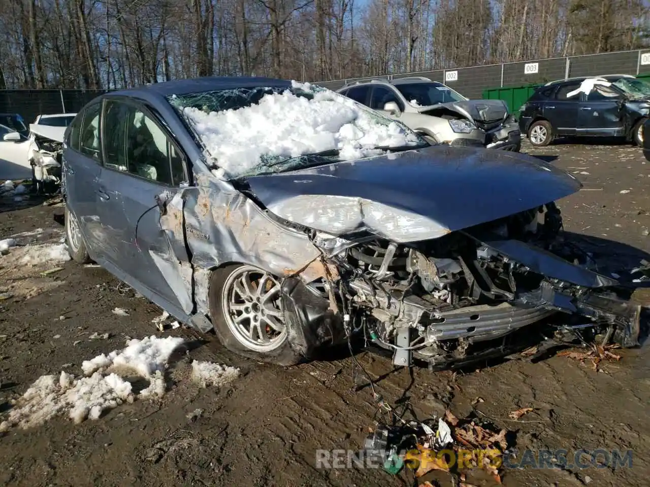 9 Photograph of a damaged car JTDEAMDE6MJ018261 TOYOTA COROLLA 2021