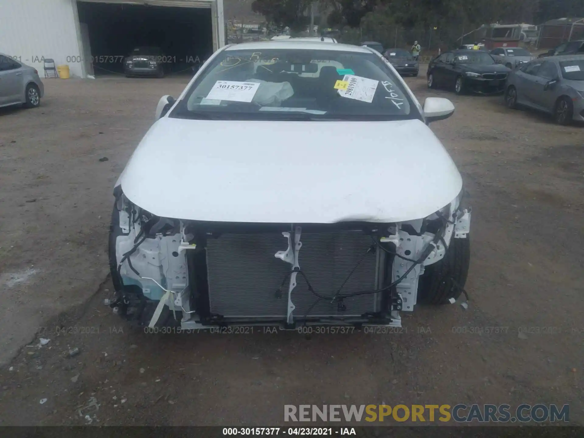 6 Photograph of a damaged car JTDEAMDE6MJ018860 TOYOTA COROLLA 2021