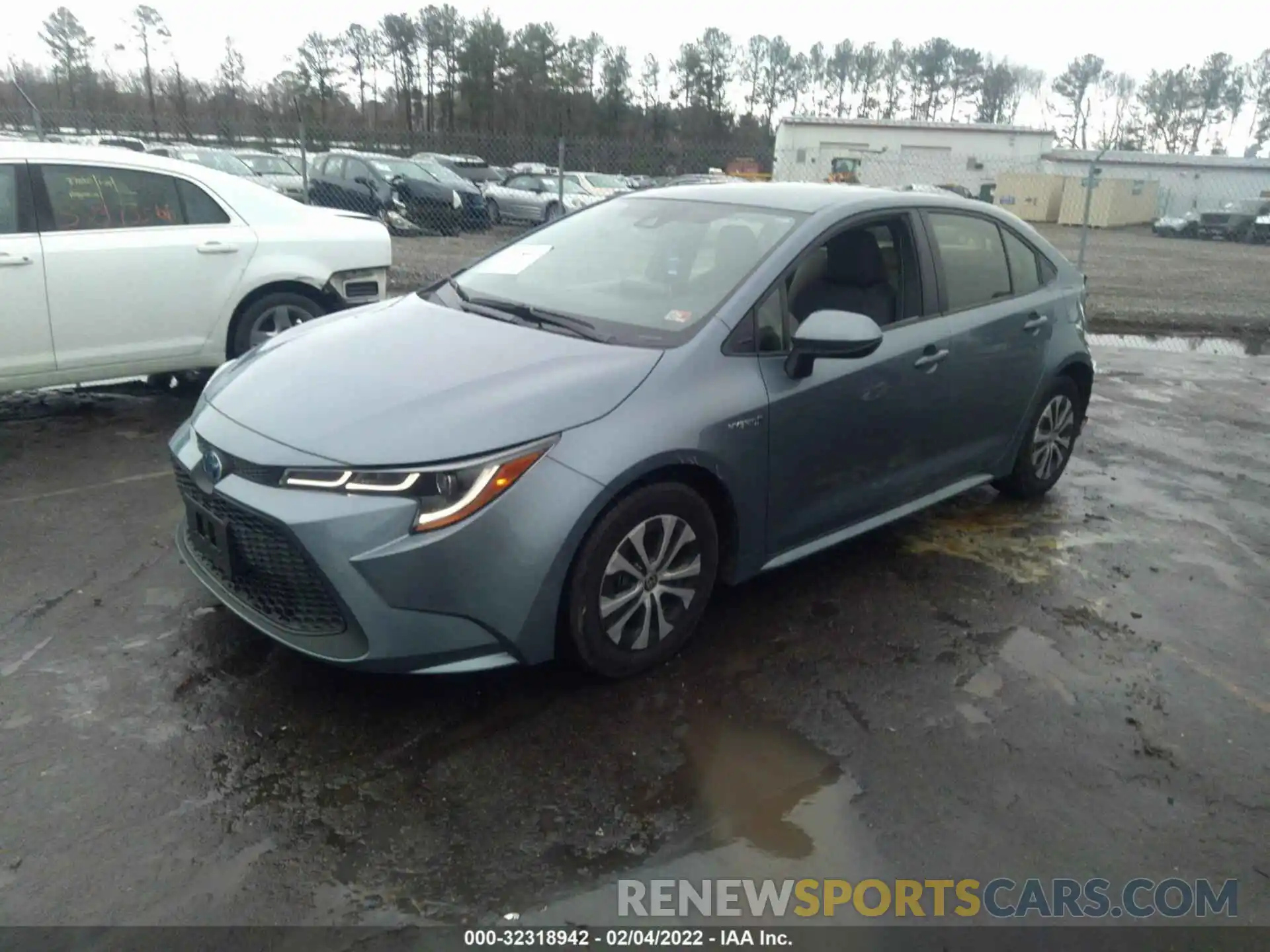 2 Photograph of a damaged car JTDEAMDE6MJ019510 TOYOTA COROLLA 2021