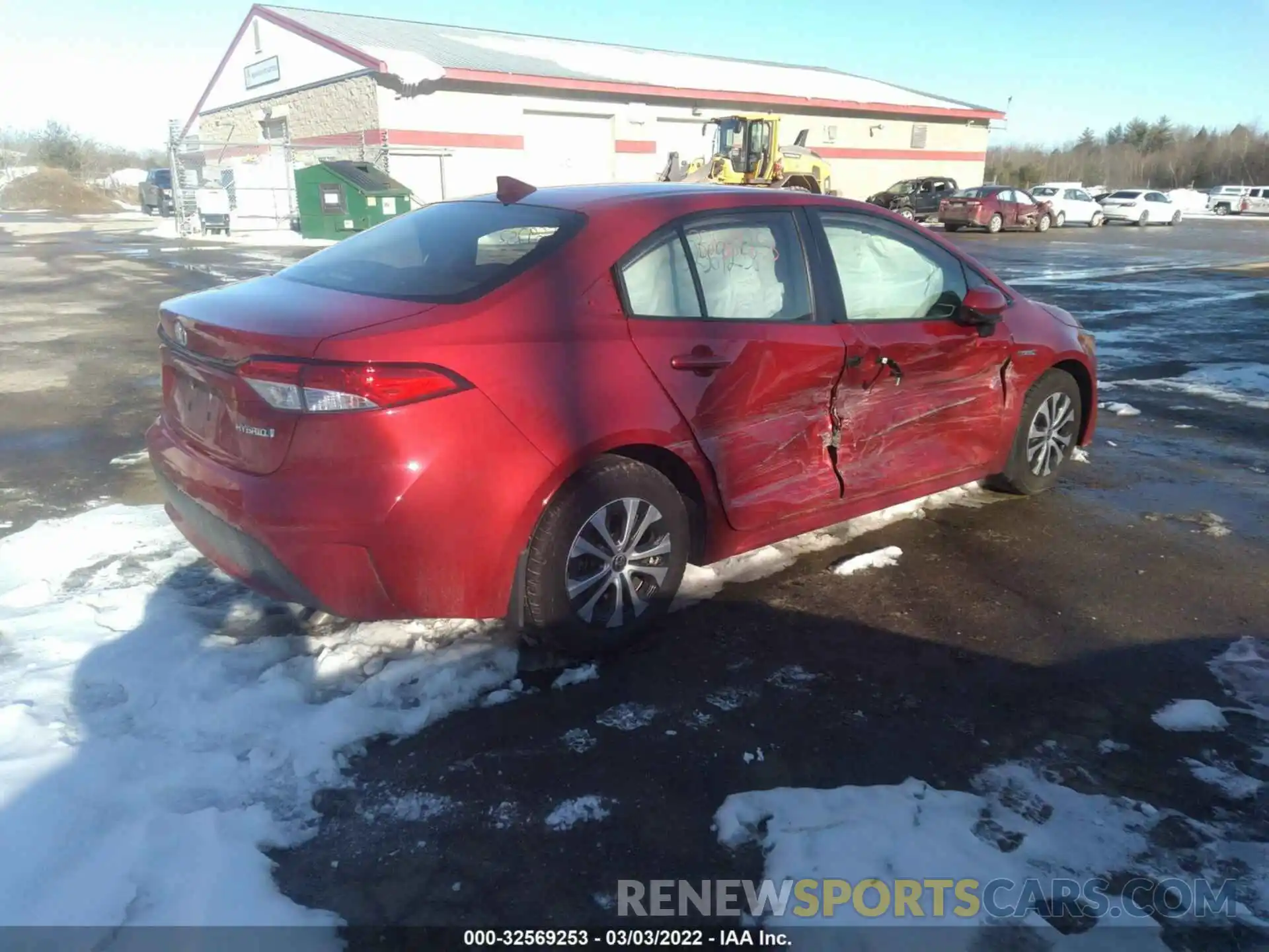 4 Photograph of a damaged car JTDEAMDE6MJ020303 TOYOTA COROLLA 2021