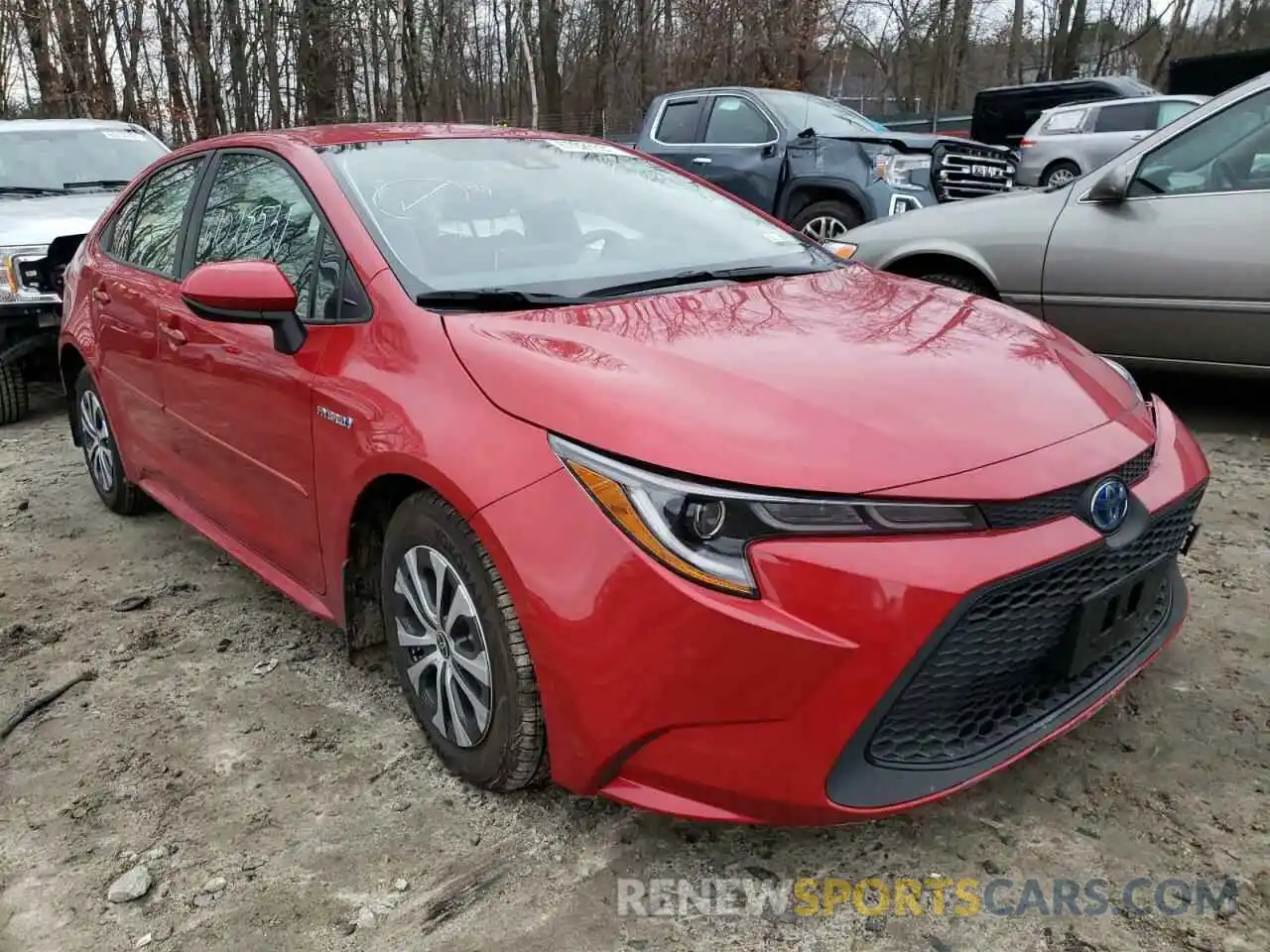 1 Photograph of a damaged car JTDEAMDE6MJ021242 TOYOTA COROLLA 2021