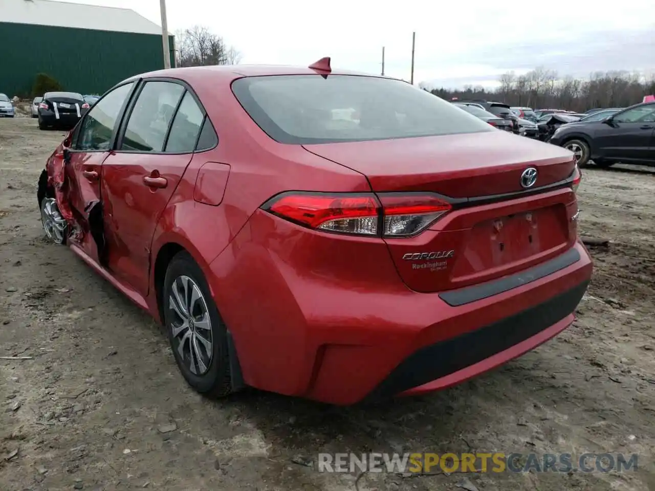 3 Photograph of a damaged car JTDEAMDE6MJ021242 TOYOTA COROLLA 2021