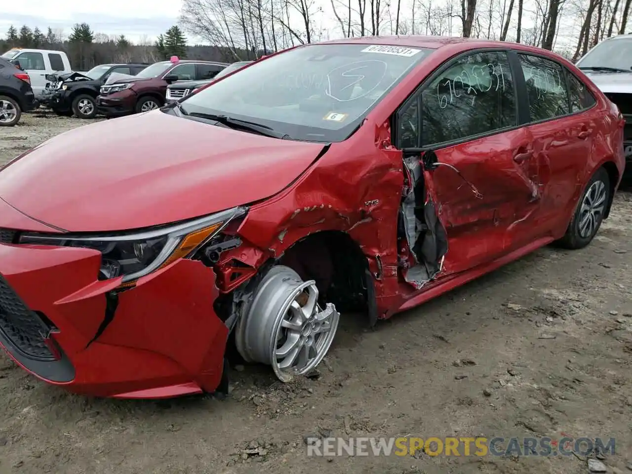 9 Photograph of a damaged car JTDEAMDE6MJ021242 TOYOTA COROLLA 2021