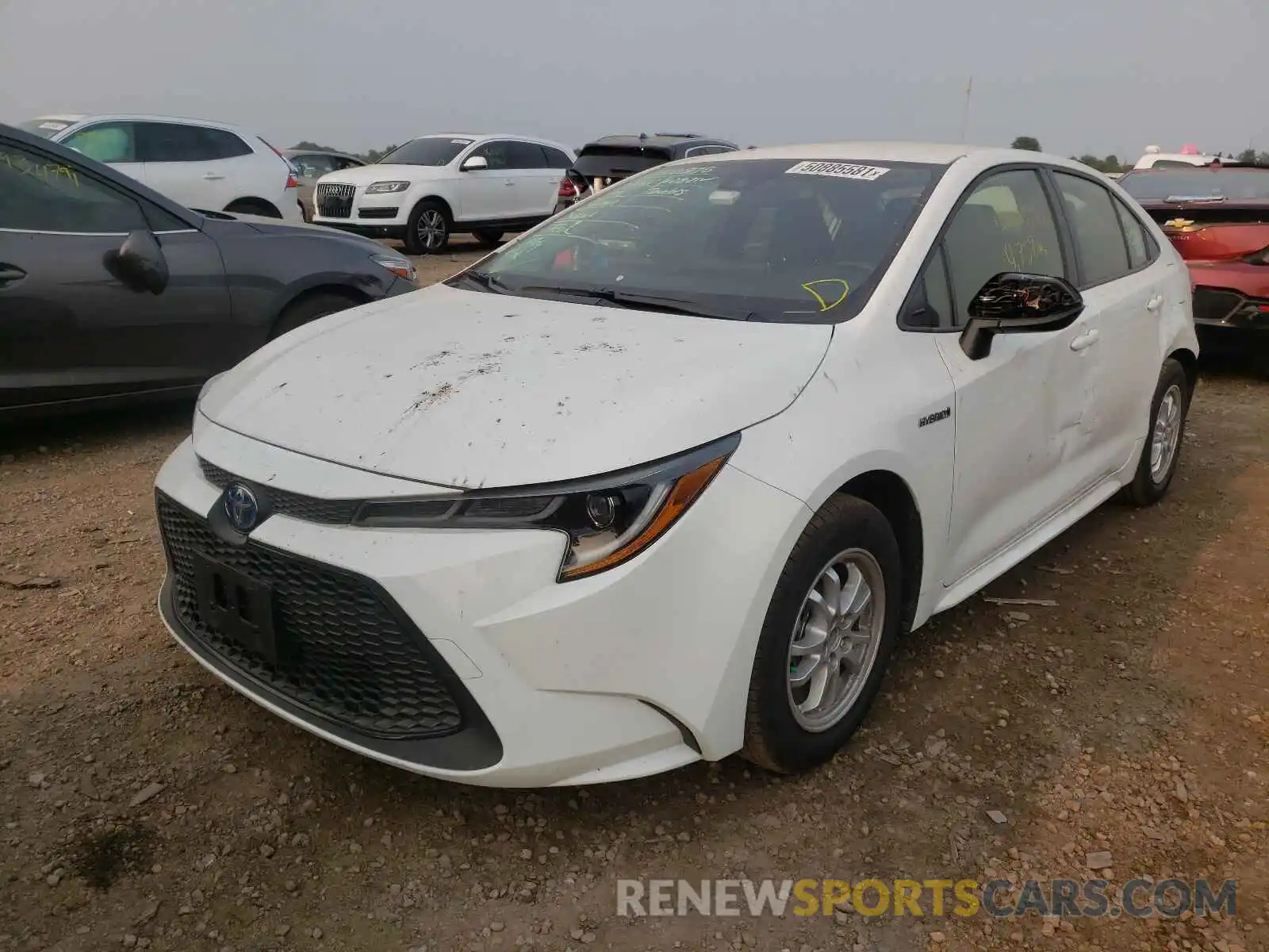 2 Photograph of a damaged car JTDEAMDE6MJ021404 TOYOTA COROLLA 2021