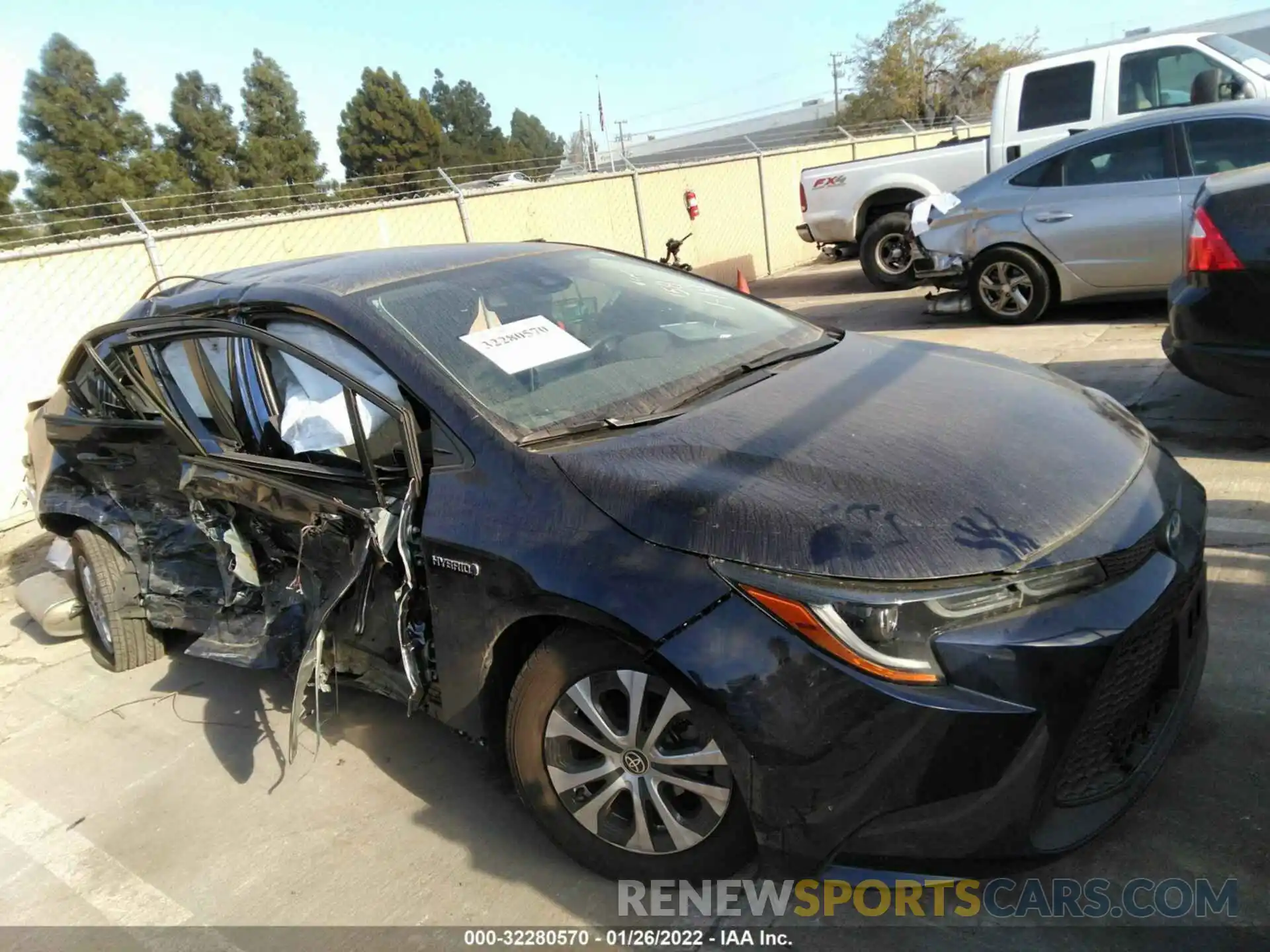 1 Photograph of a damaged car JTDEAMDE6MJ021581 TOYOTA COROLLA 2021