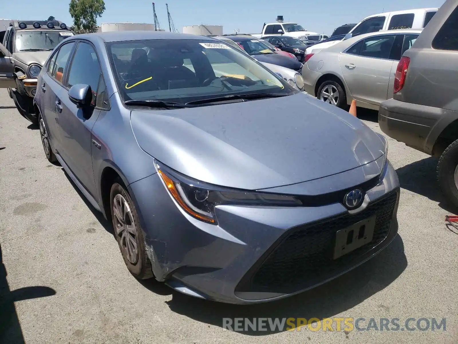 1 Photograph of a damaged car JTDEAMDE6MJ021855 TOYOTA COROLLA 2021