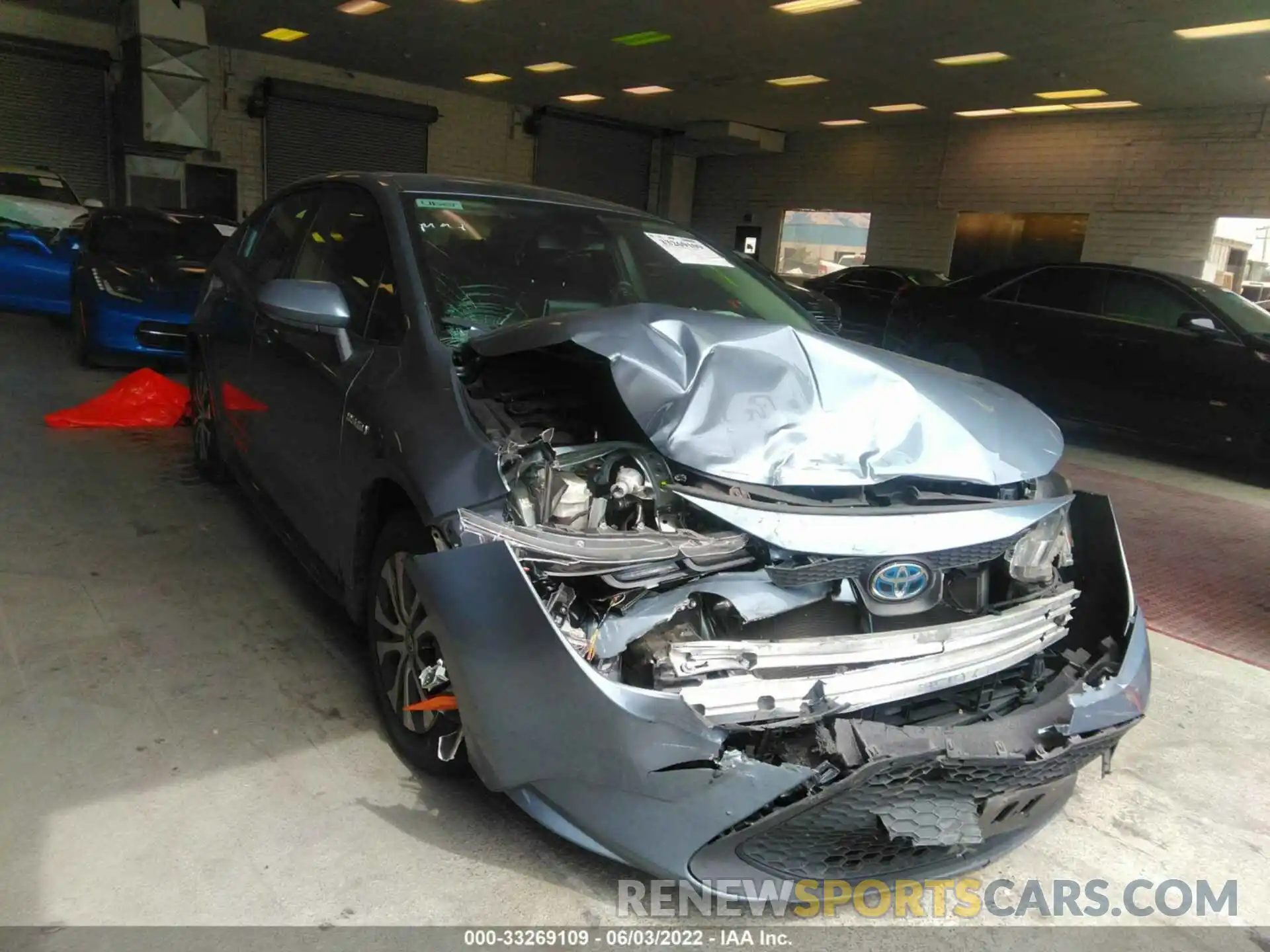 1 Photograph of a damaged car JTDEAMDE6MJ023279 TOYOTA COROLLA 2021