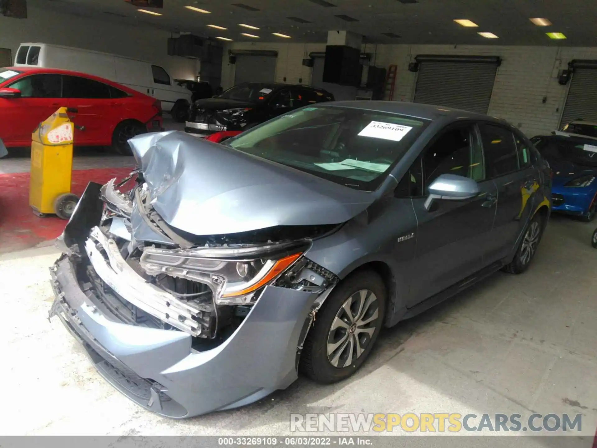 2 Photograph of a damaged car JTDEAMDE6MJ023279 TOYOTA COROLLA 2021