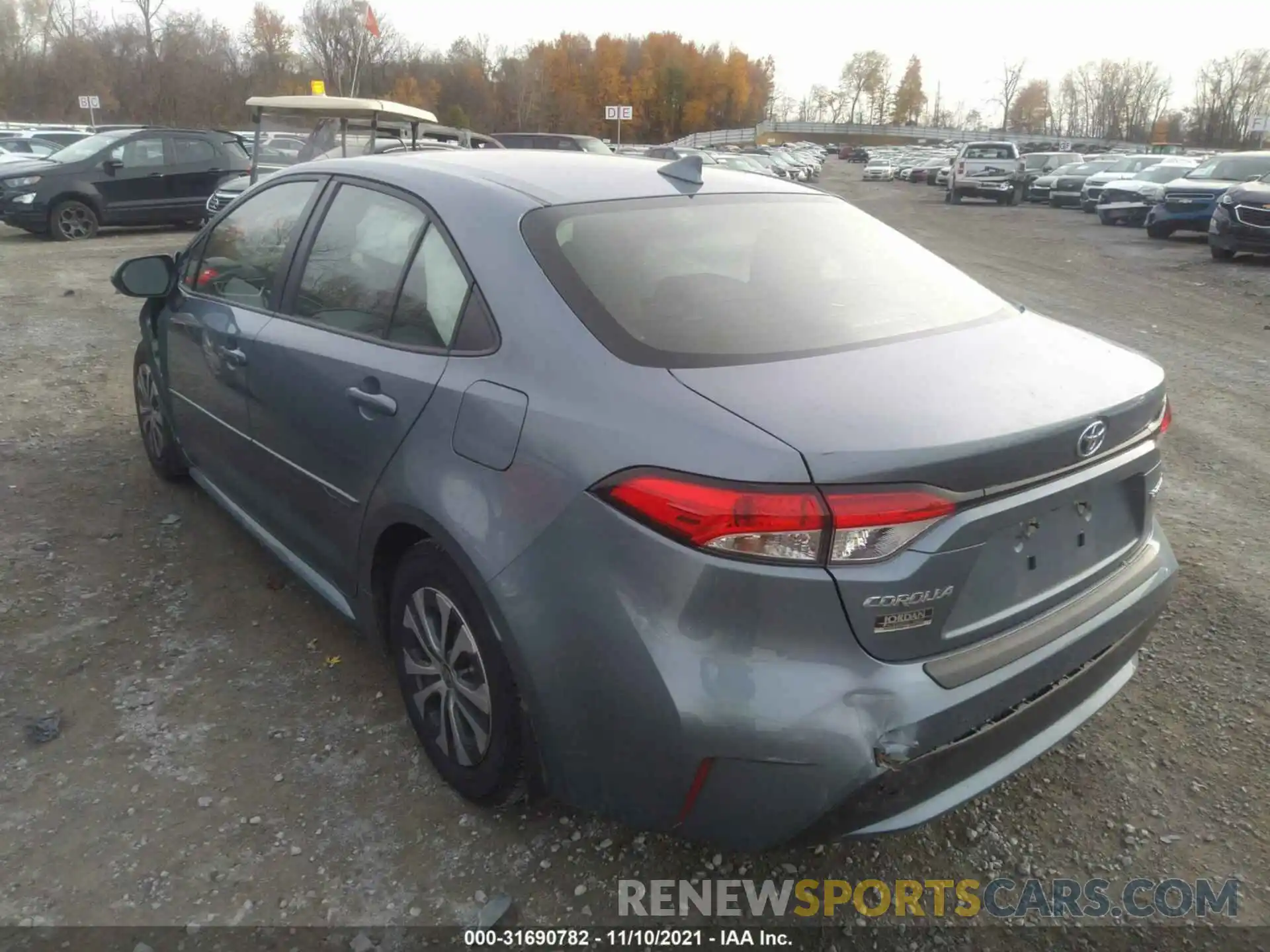 3 Photograph of a damaged car JTDEAMDE6MJ024433 TOYOTA COROLLA 2021