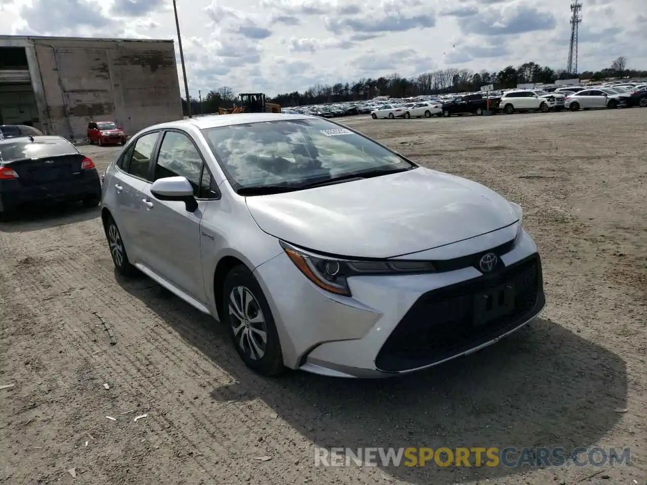 1 Photograph of a damaged car JTDEAMDE6MJ024576 TOYOTA COROLLA 2021