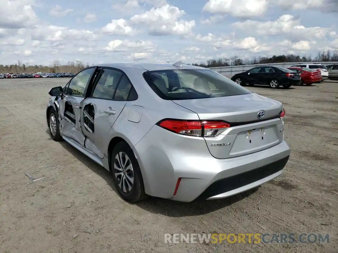 3 Photograph of a damaged car JTDEAMDE6MJ024576 TOYOTA COROLLA 2021